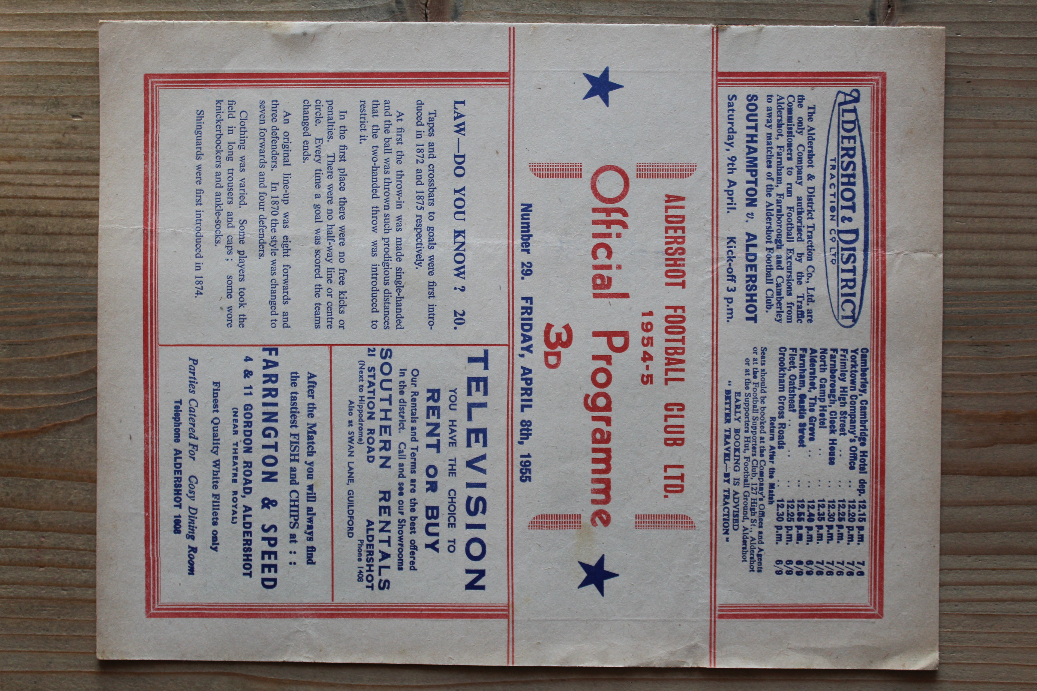 Aldershot F.C v Exeter City FC