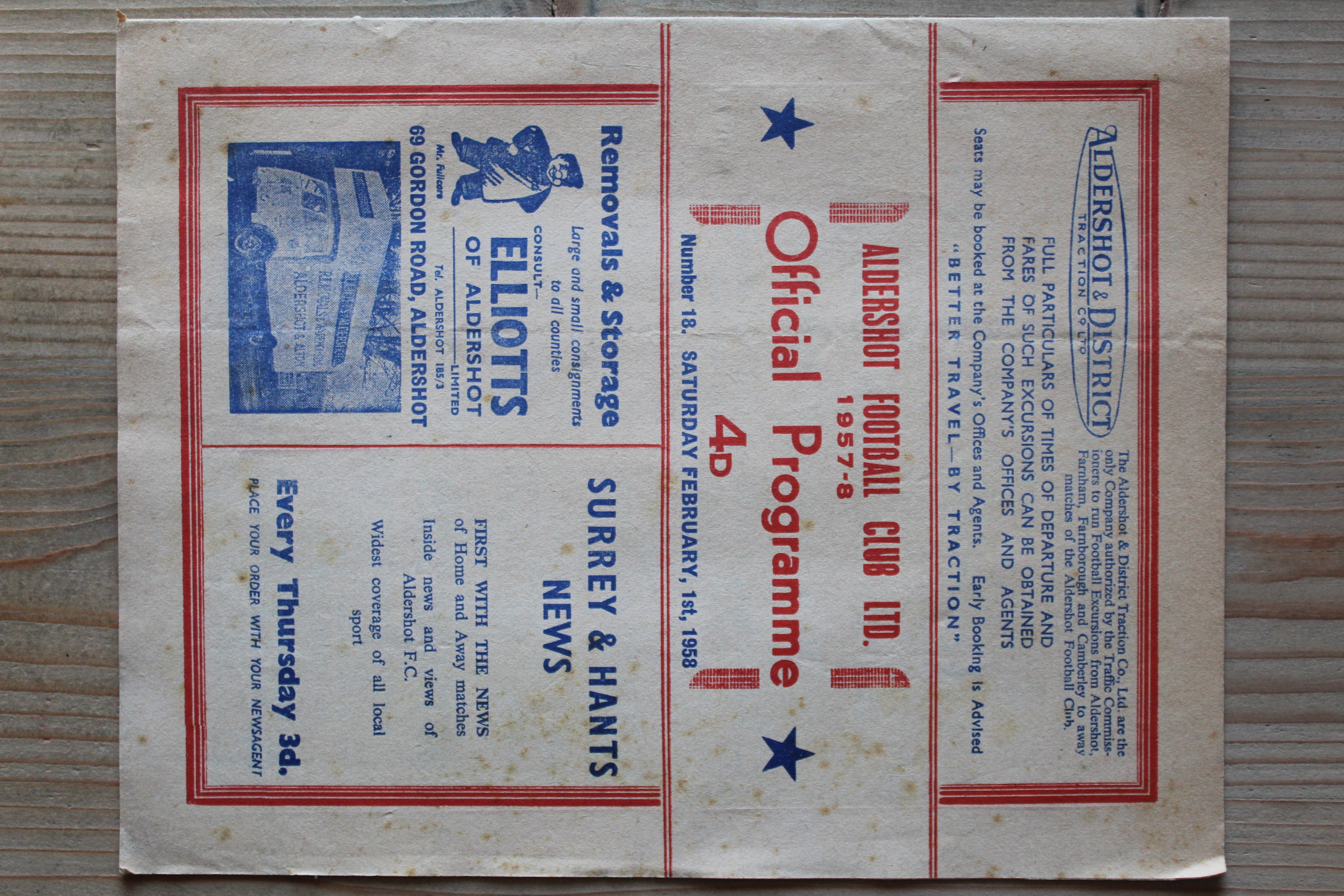 Aldershot F.C v Millwall FC