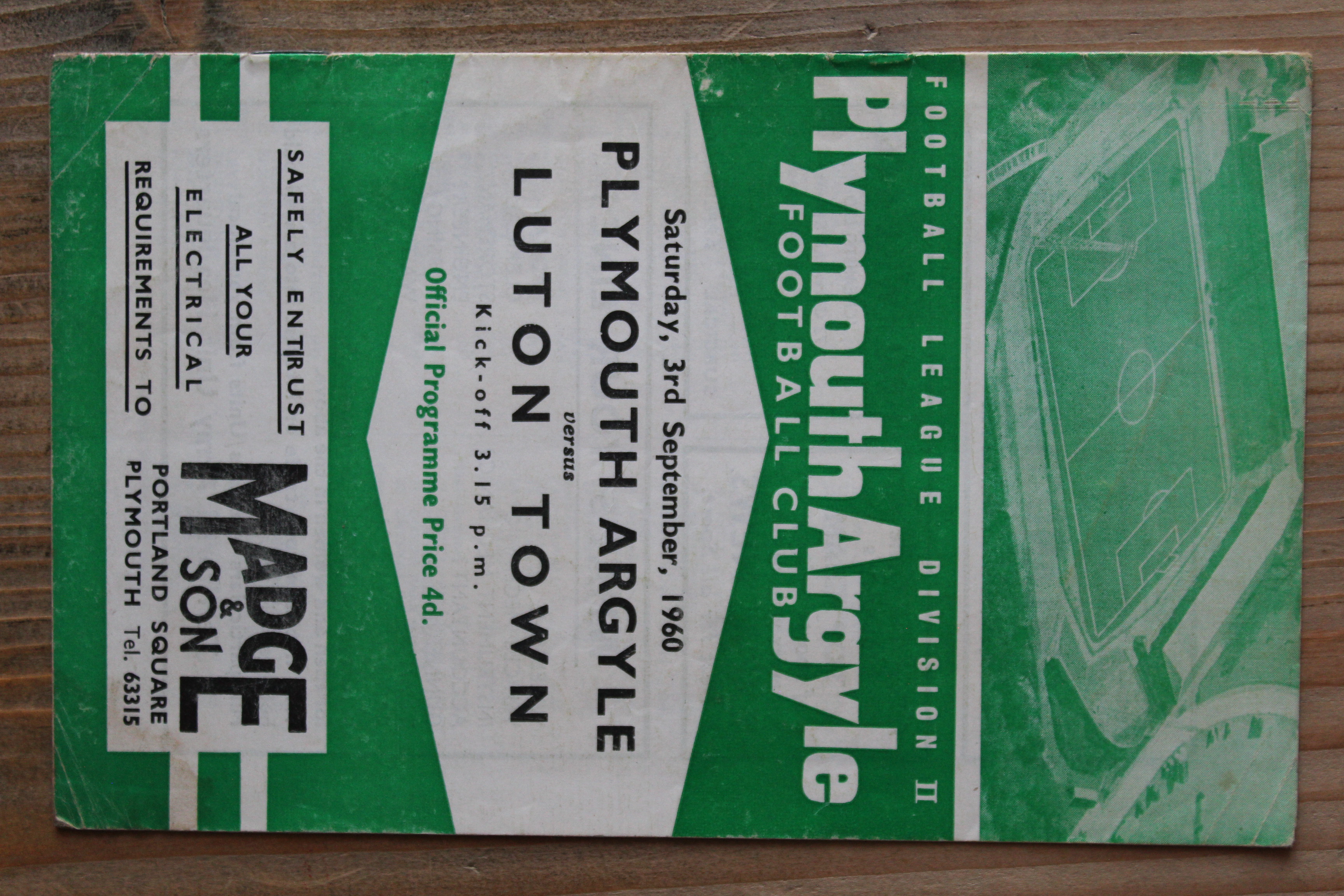 Plymouth Argyle FC v Luton Town FC