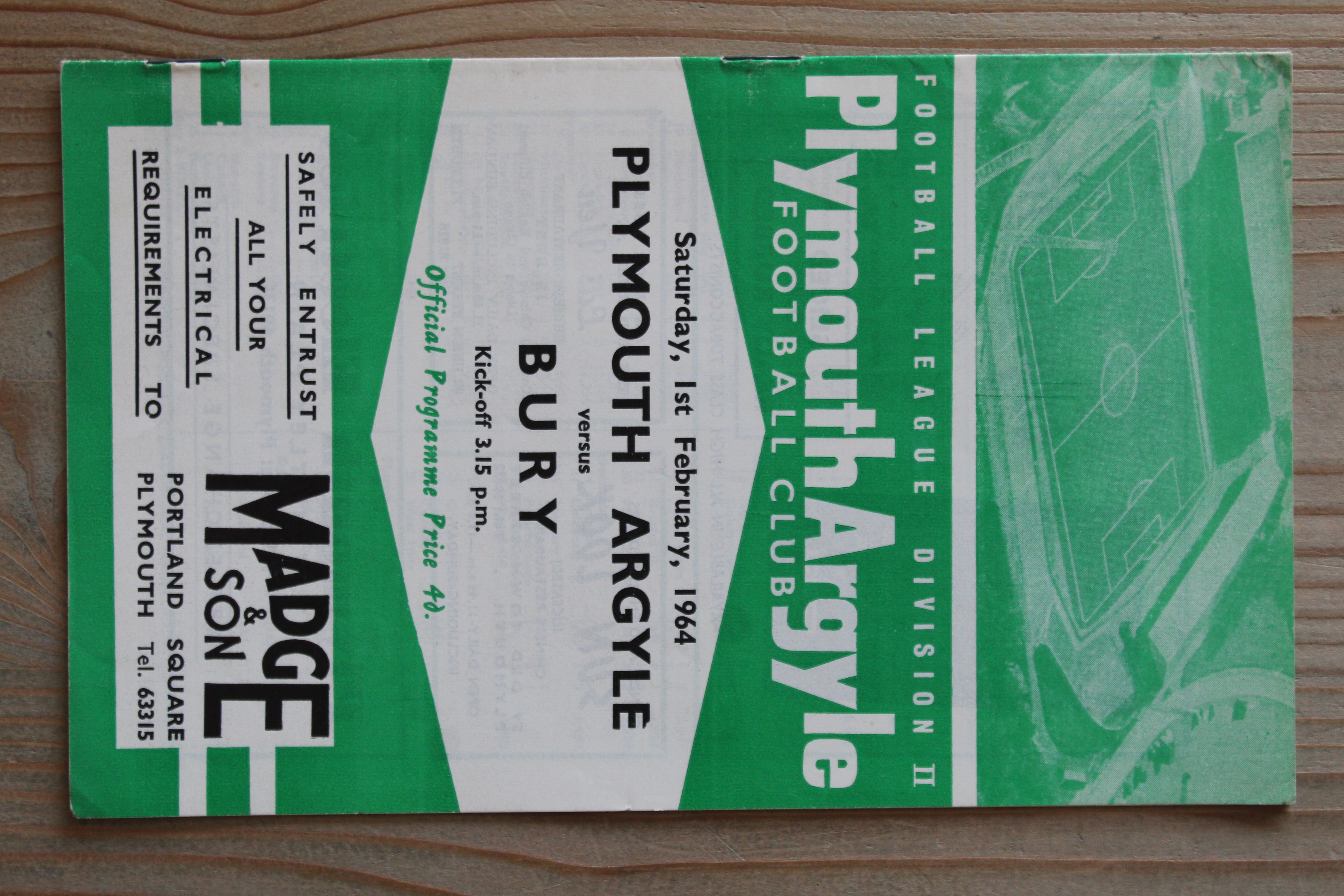 Plymouth Argyle FC v Bury FC