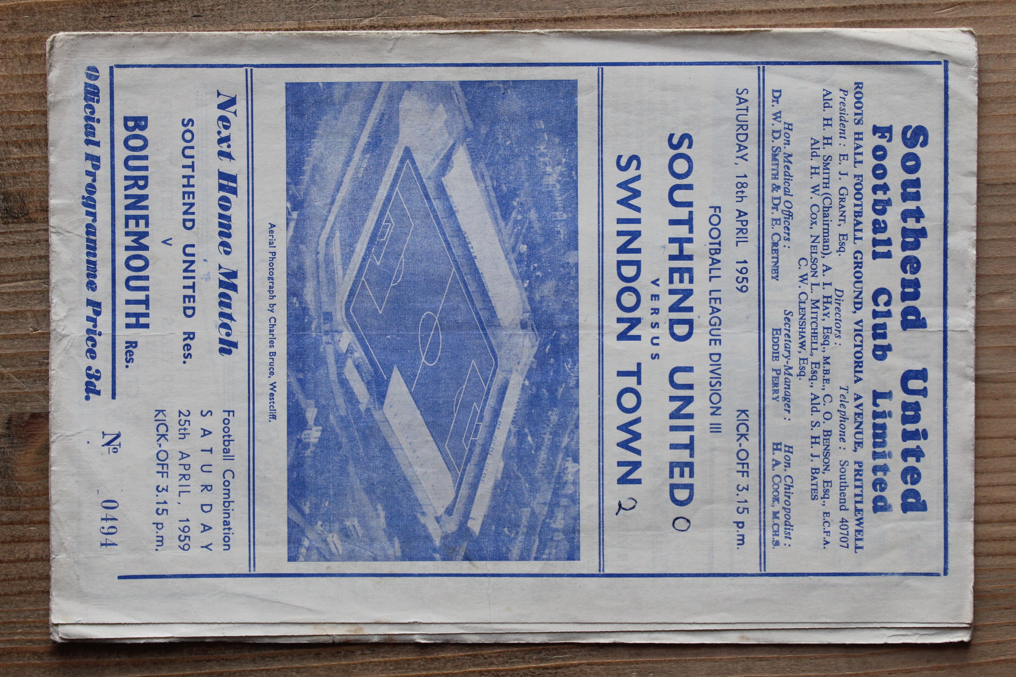 Southend United FC v Swindon Town FC