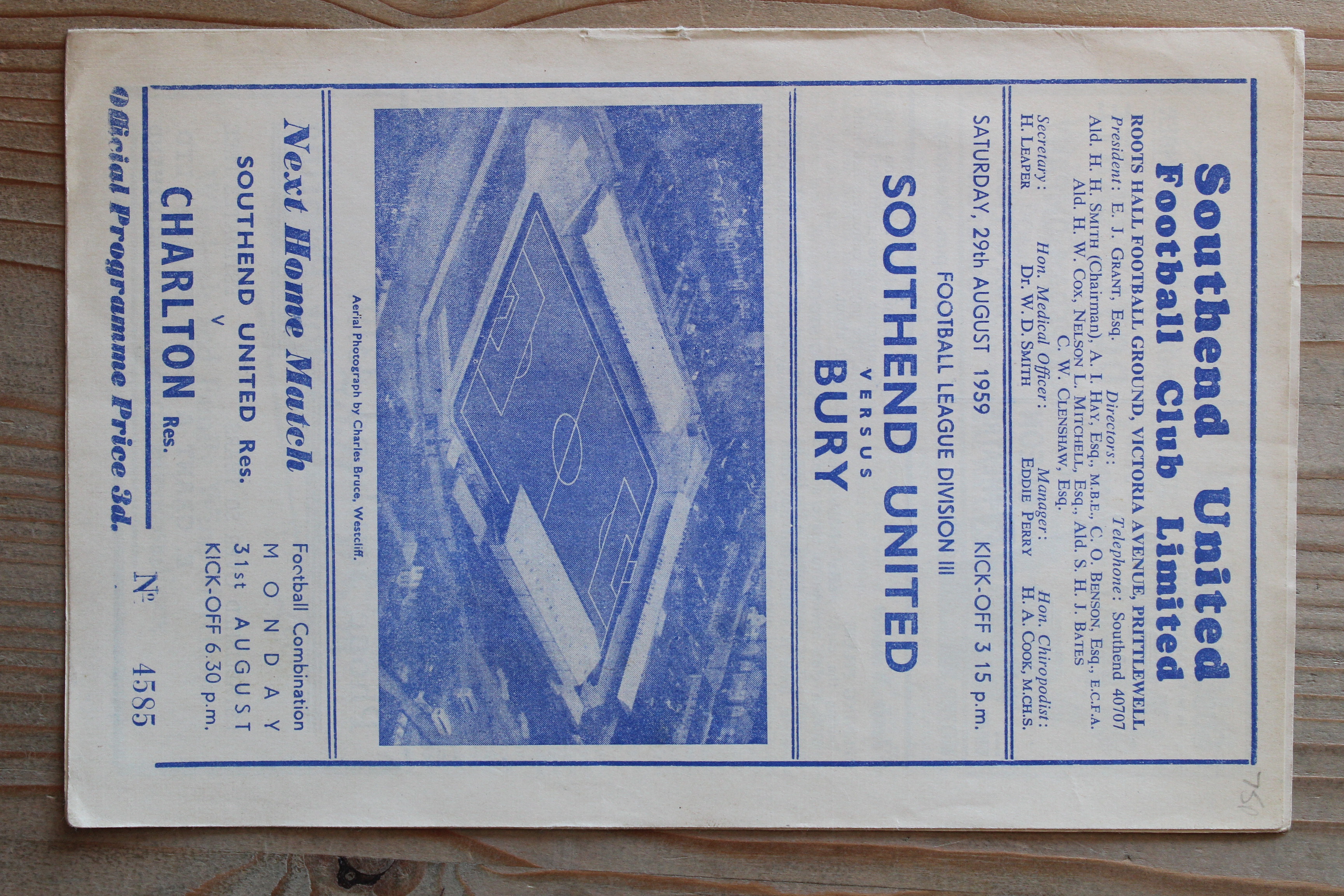 Southend United FC v Bury FC