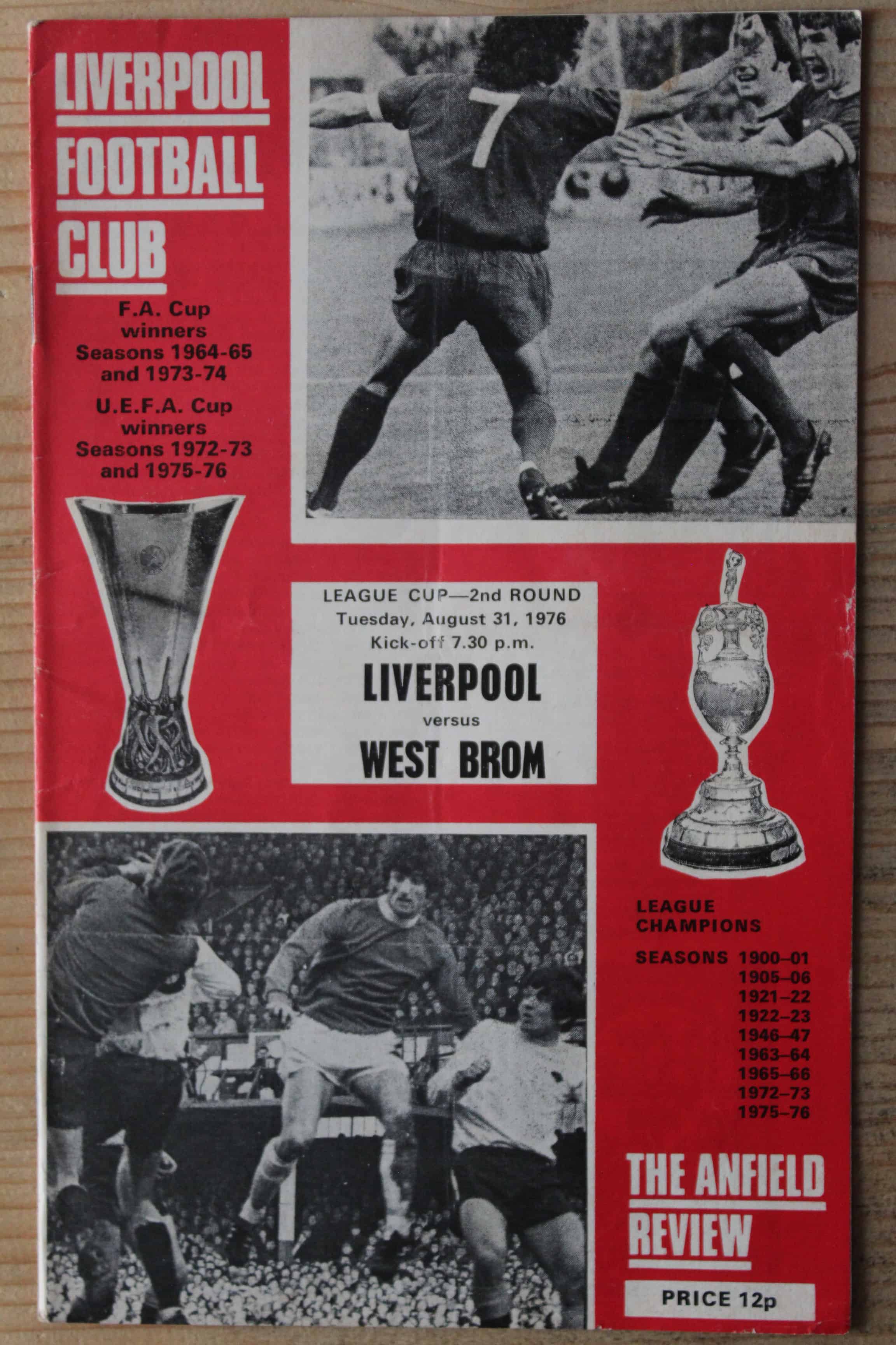 Liverpool FC v West Bromwich Albion FC 