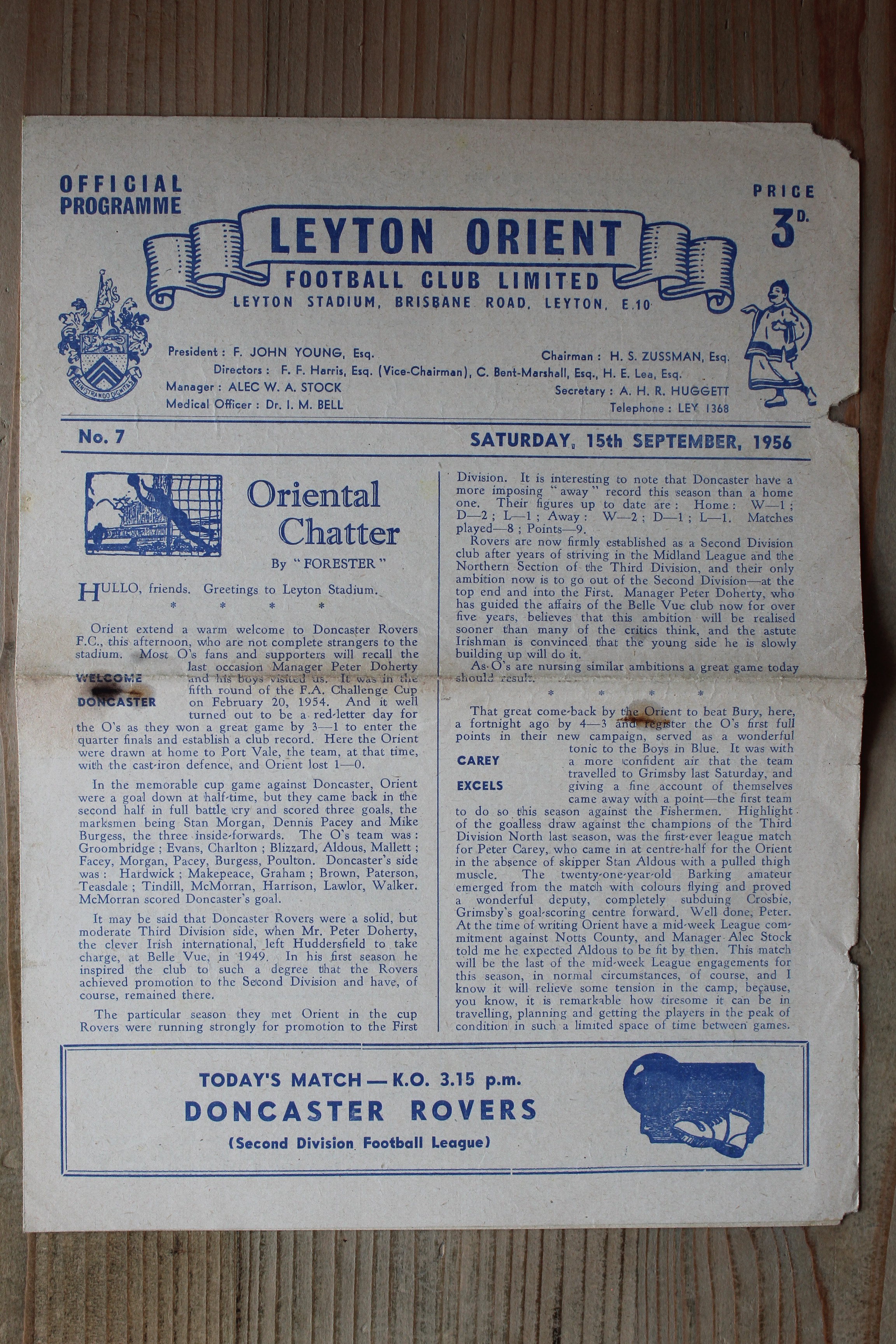 Leyton Orient FC v Doncaster Rovers FC