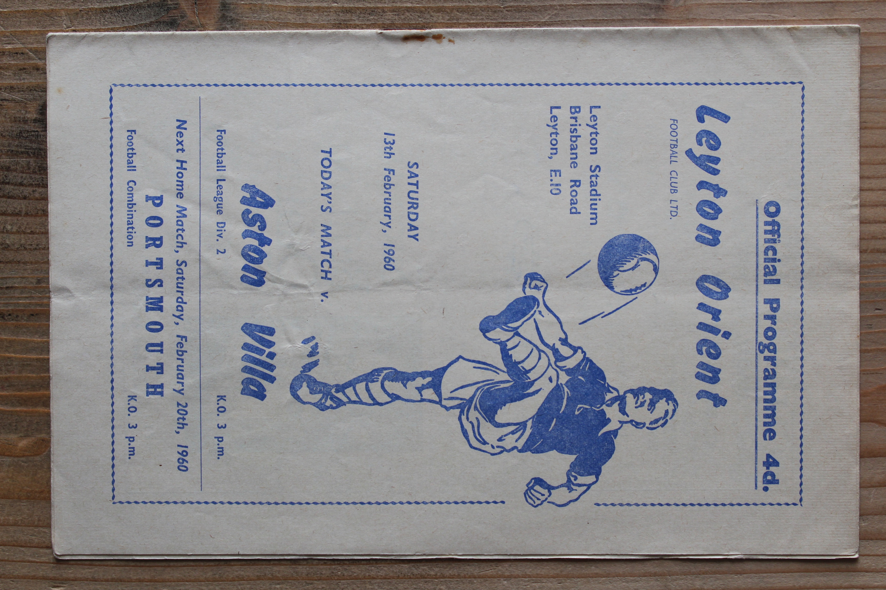 Leyton Orient FC v Aston Villa FC