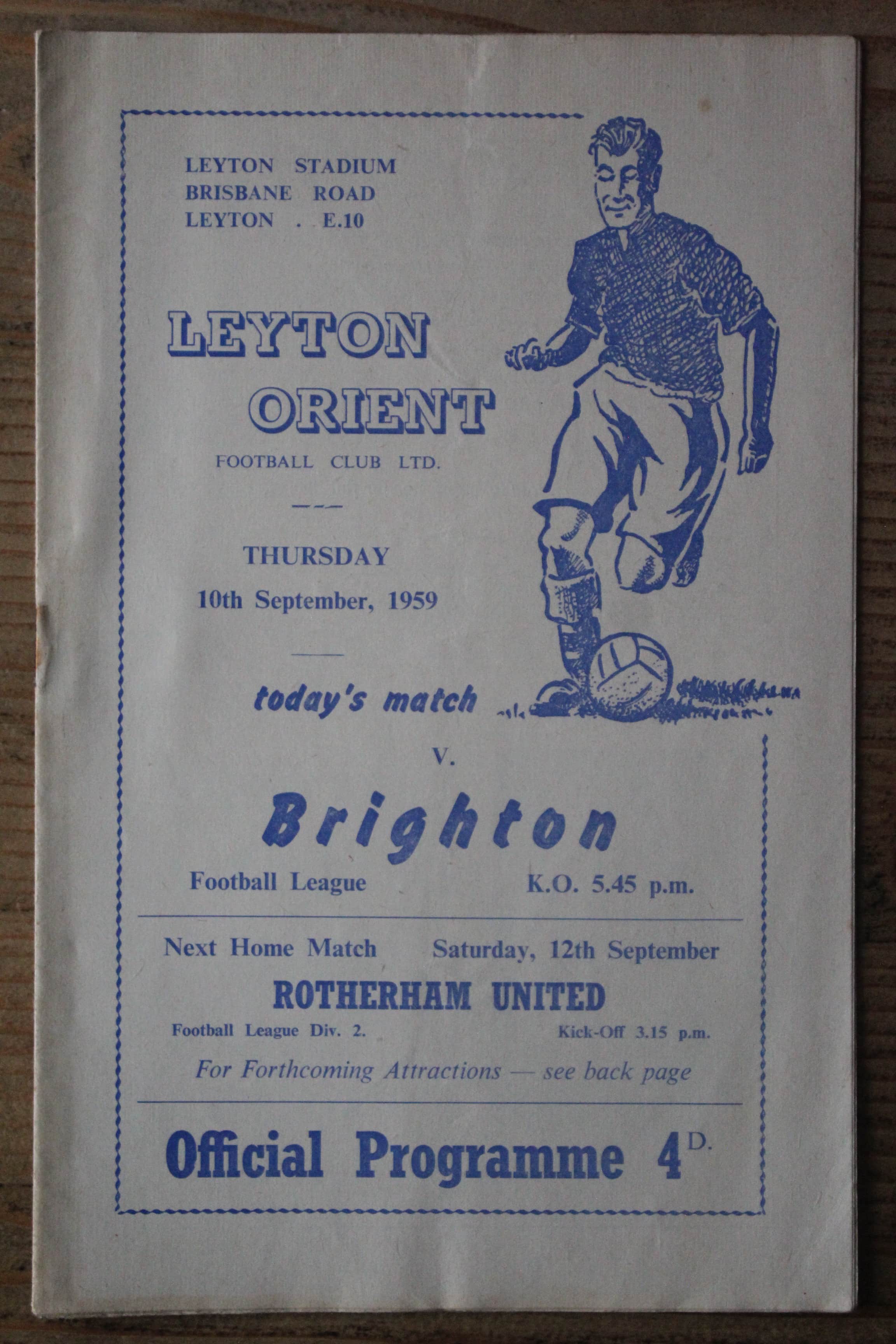 Leyton Orient FC v Brighton & Hove Albion FC