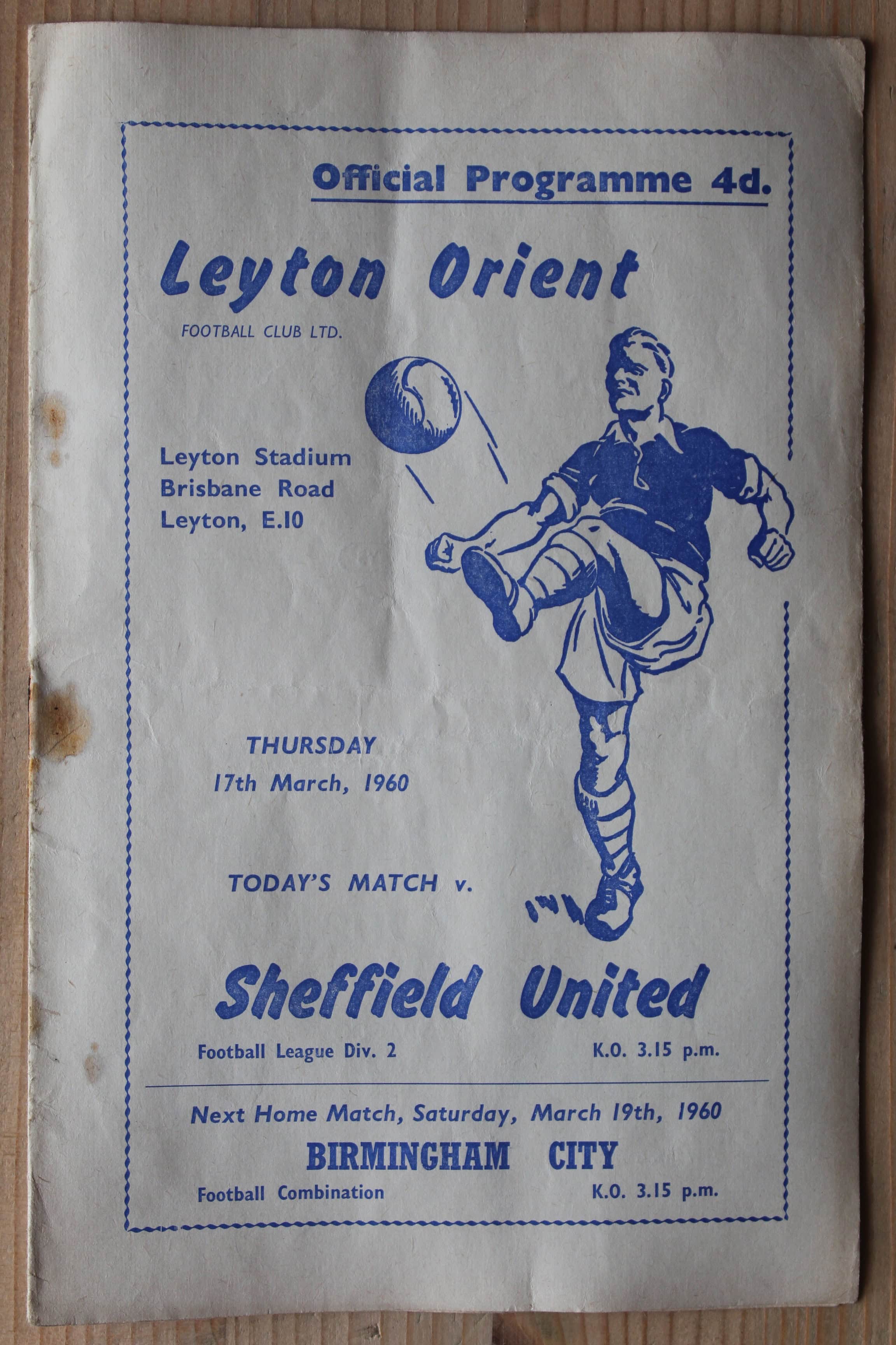 Leyton Orient FC v Sheffield United FC