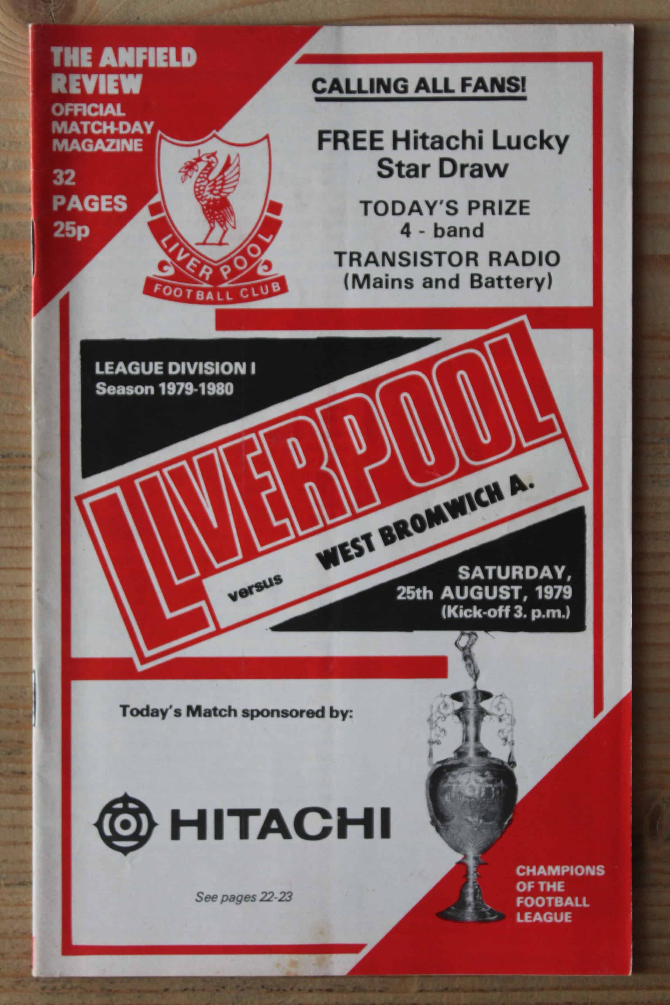 Liverpool FC v West Bromwich Albion FC 