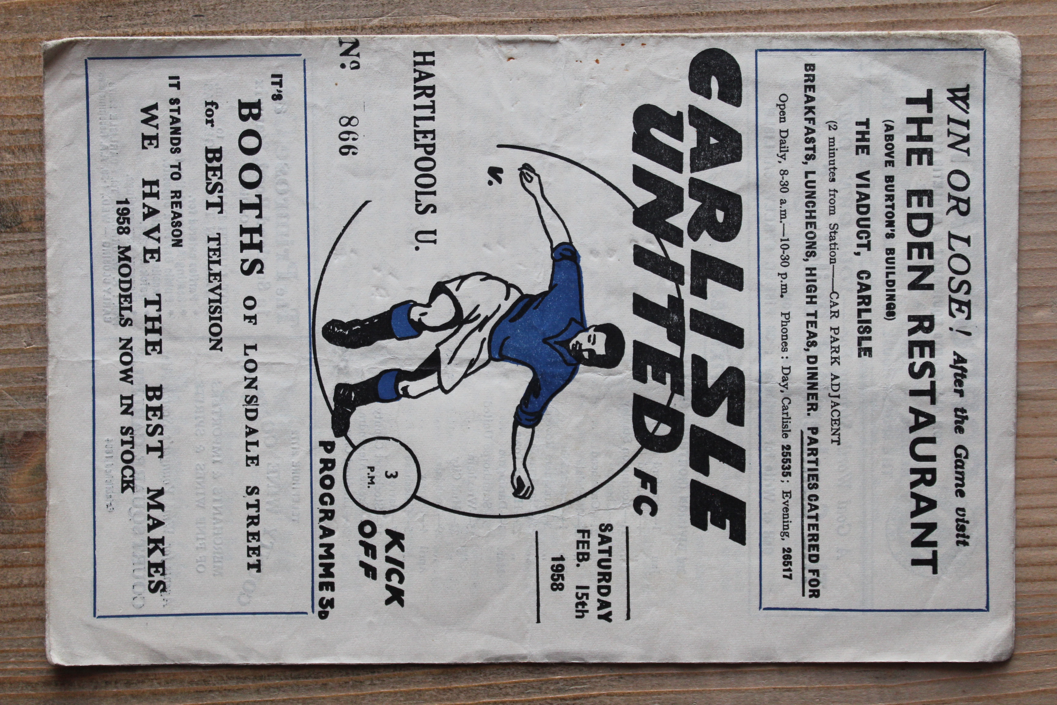 Carlisle United FC v Hartlepool United