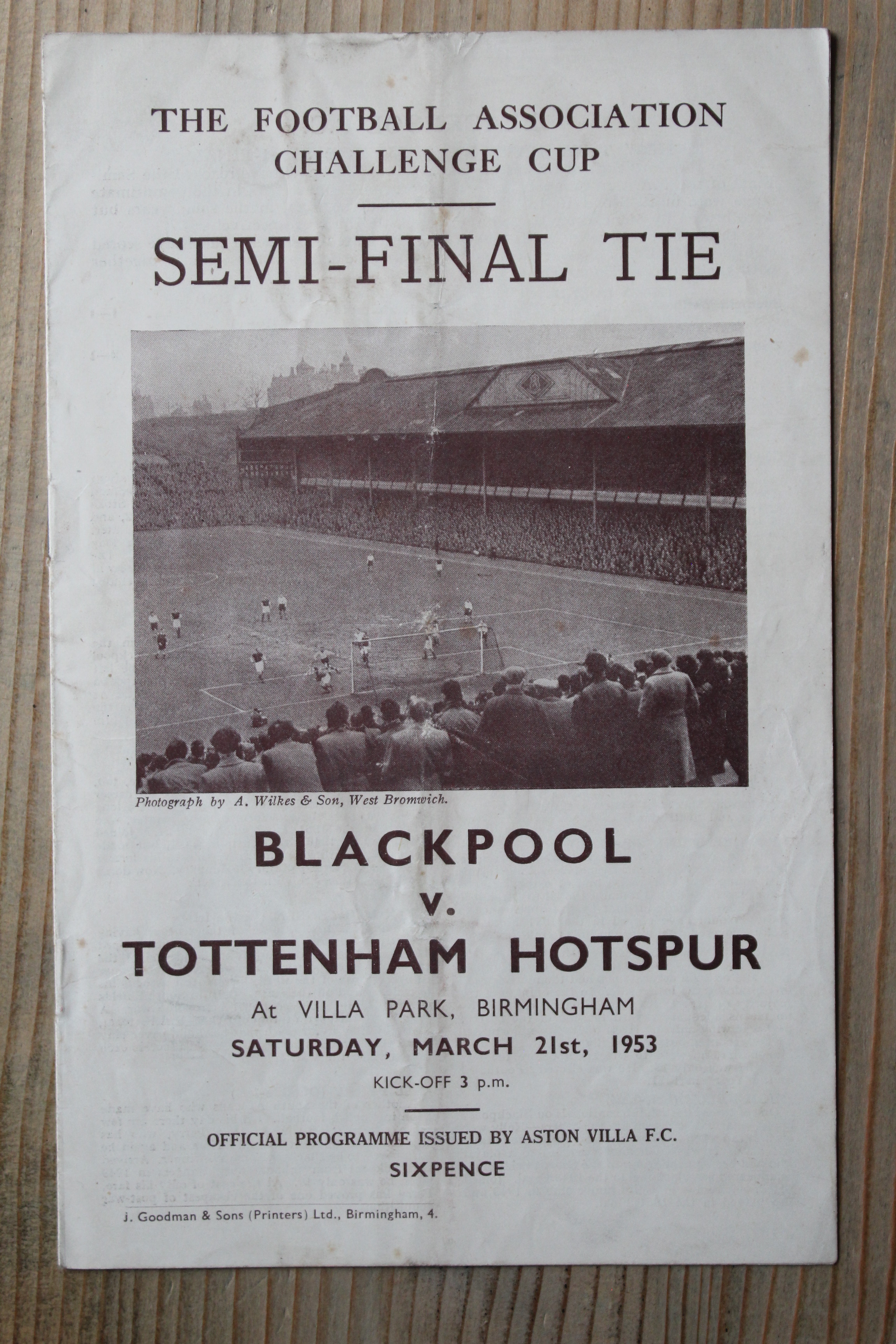 Blackpool FC v Tottenham Hotspur FC