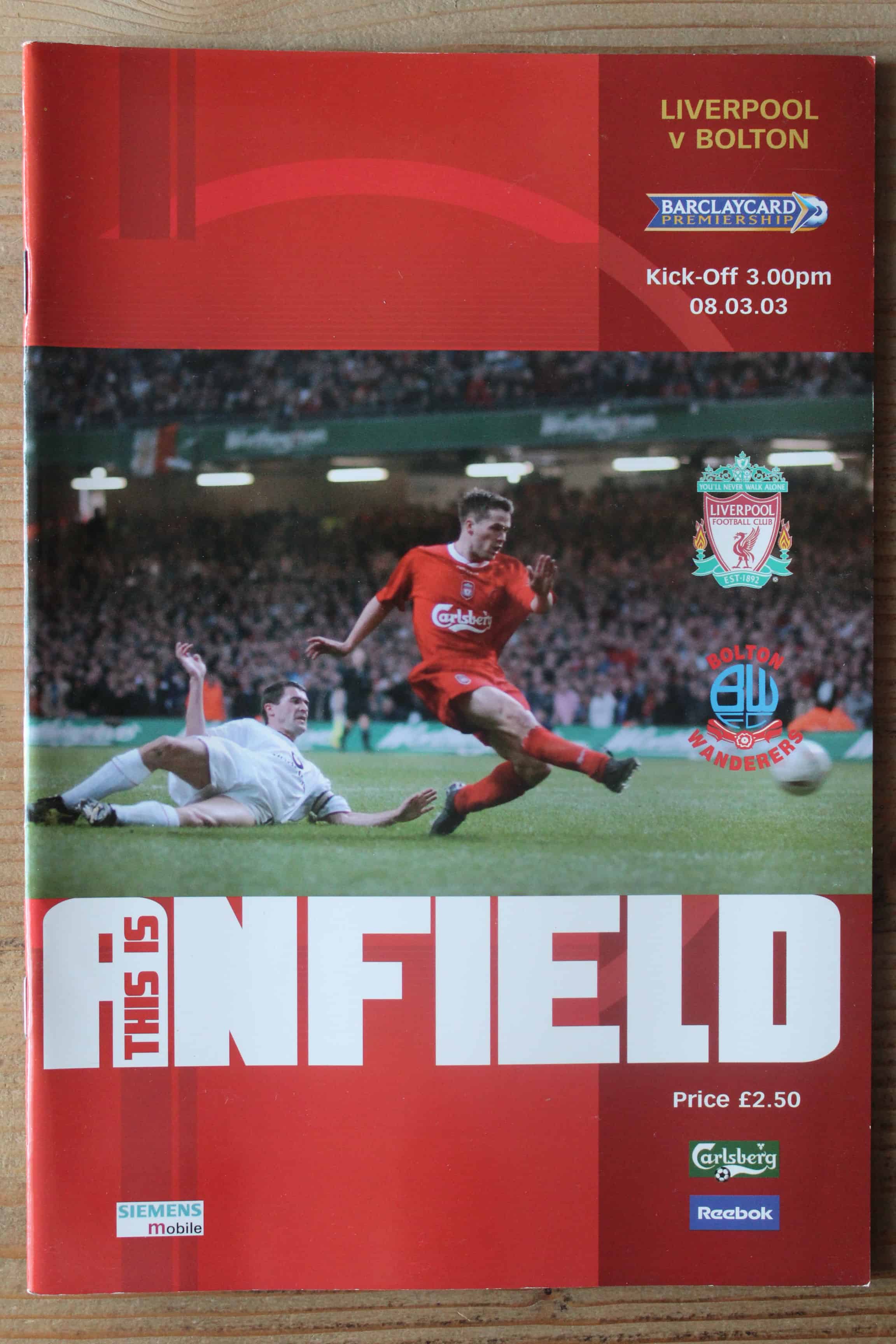 Liverpool FC v Bolton Wanderers FC