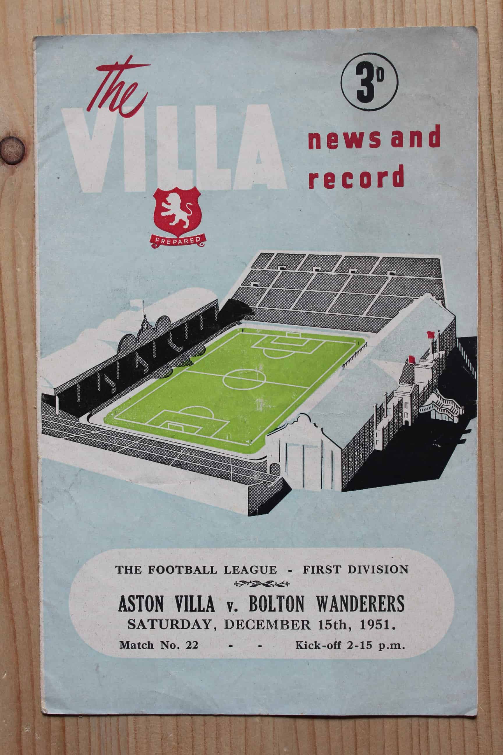 Aston Villa FC v Bolton Wanderers FC