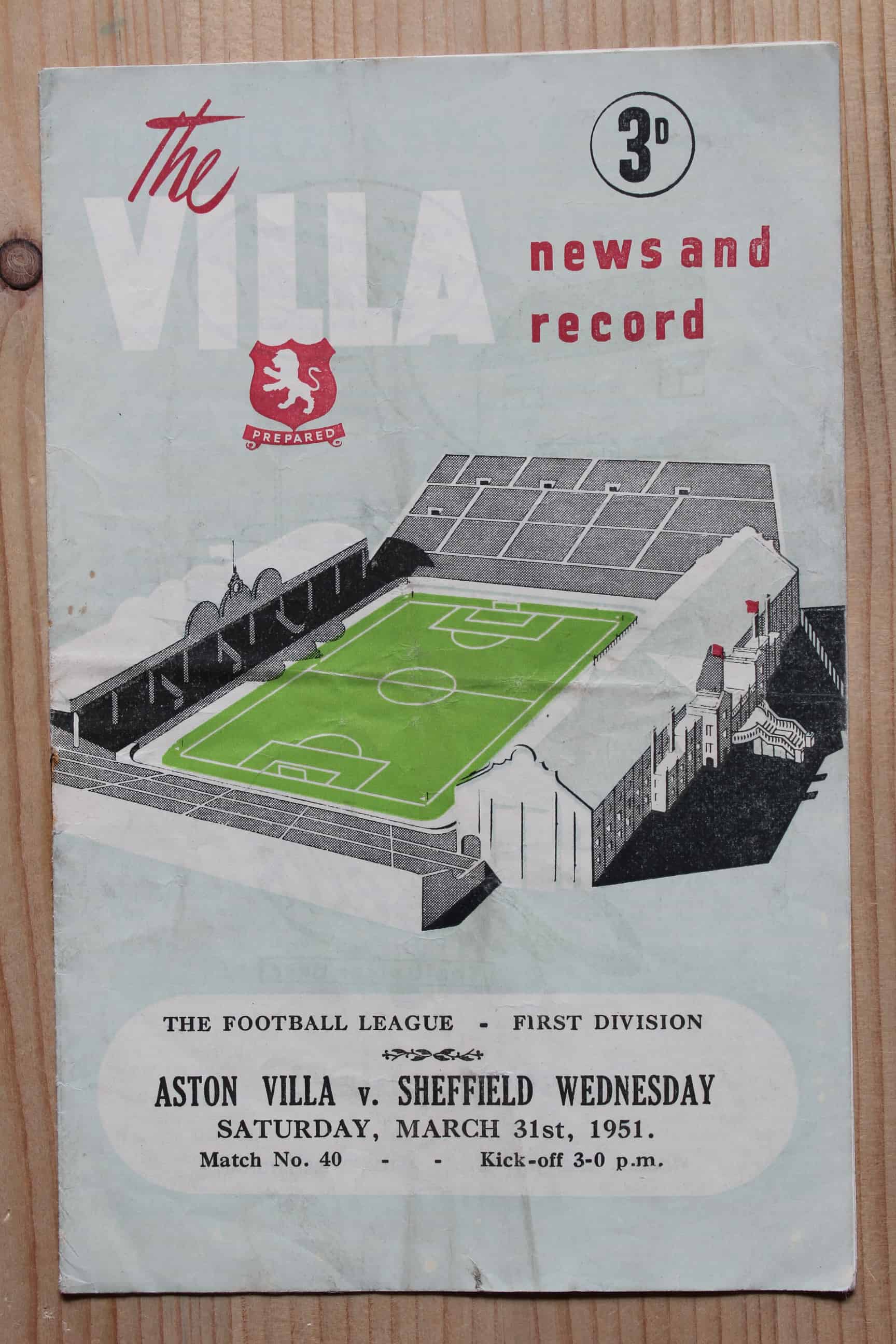 Aston Villa FC v Sheffield Wednesday FC 