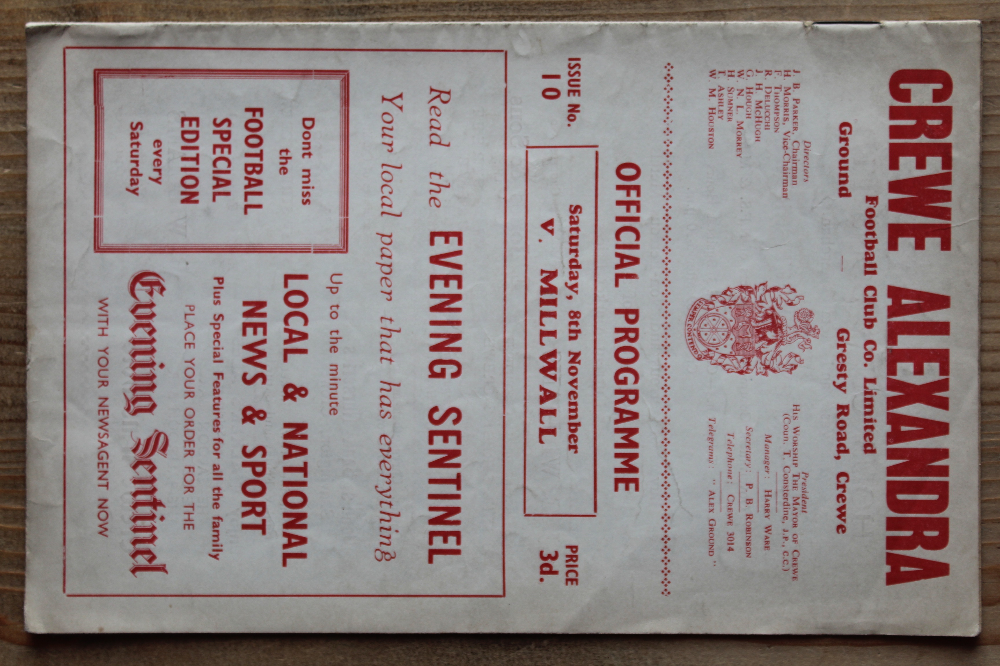Crewe Alexandra FC v Millwall FC