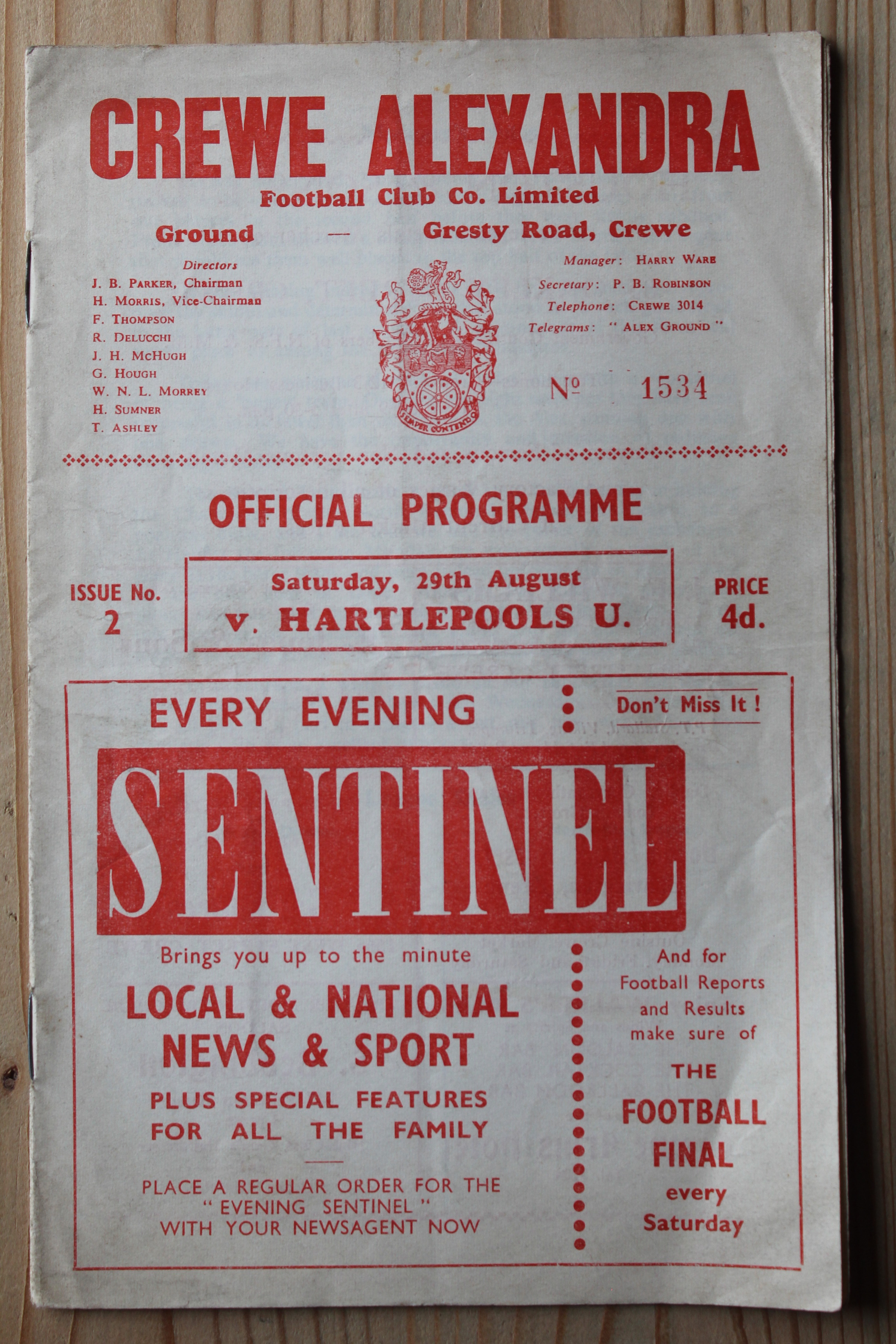 Crewe Alexandra FC v Hartlepool United