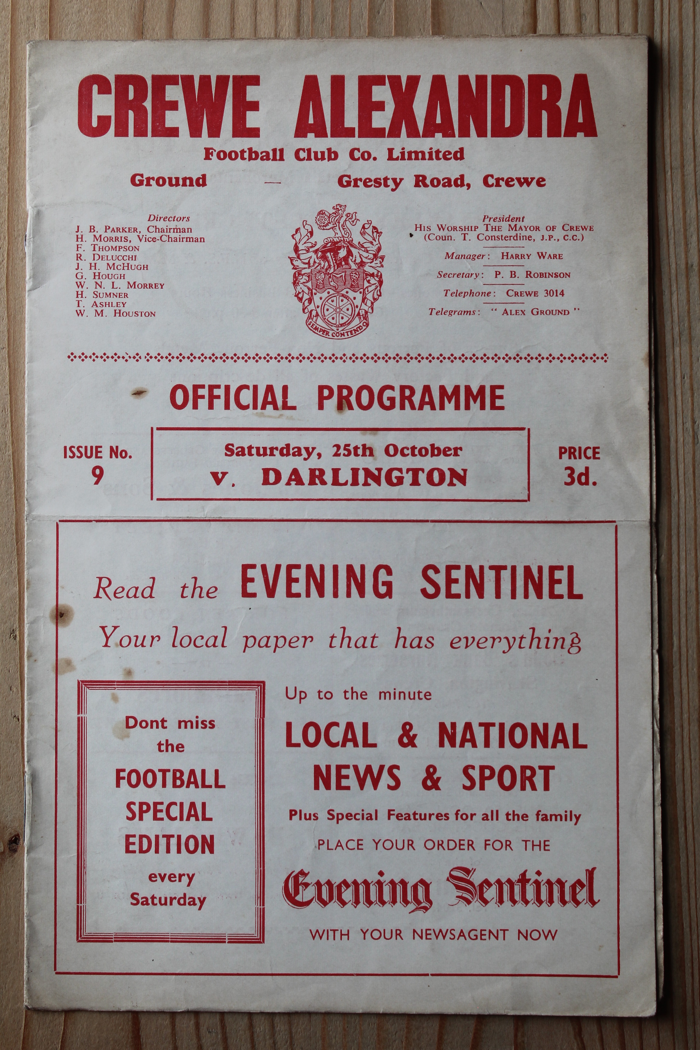 Crewe Alexandra FC v Darlington FC