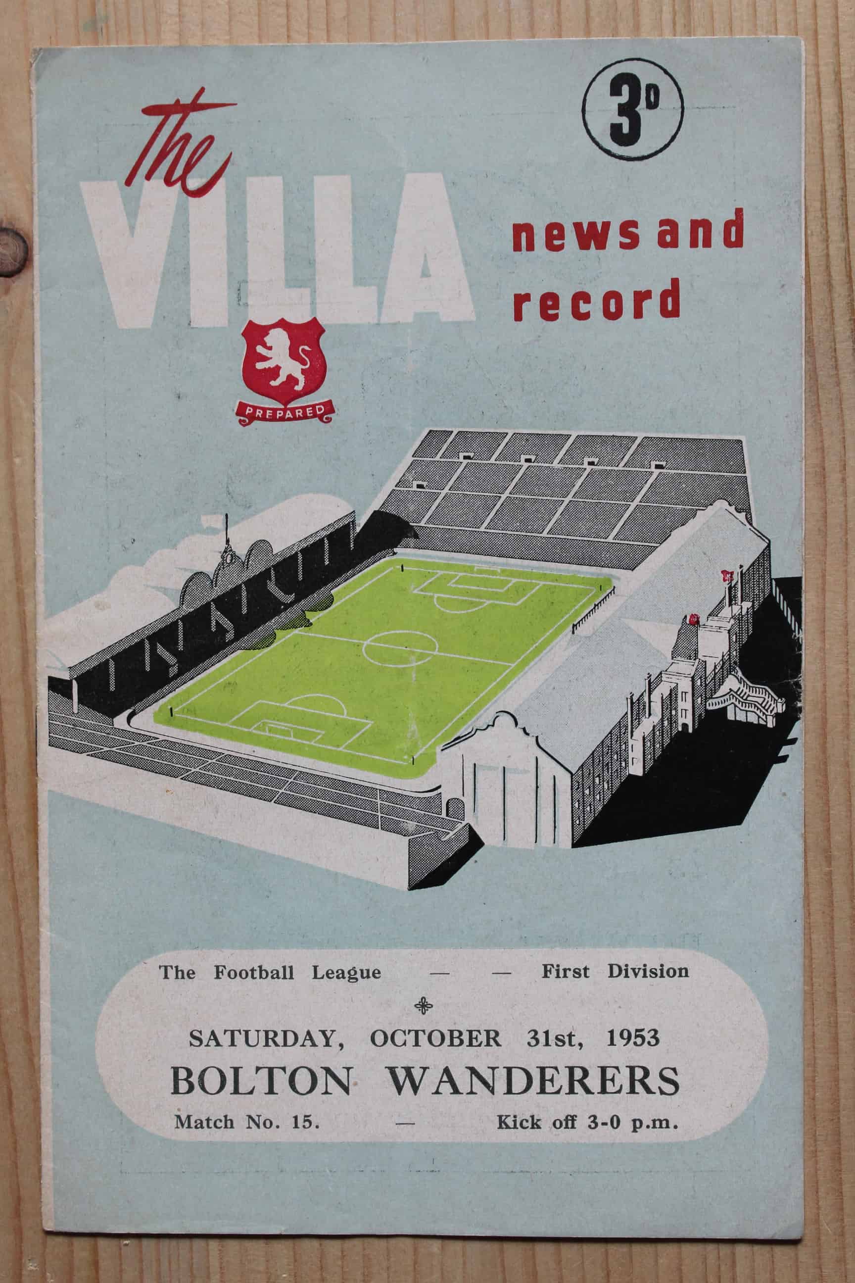 Aston Villa FC v Bolton Wanderers FC