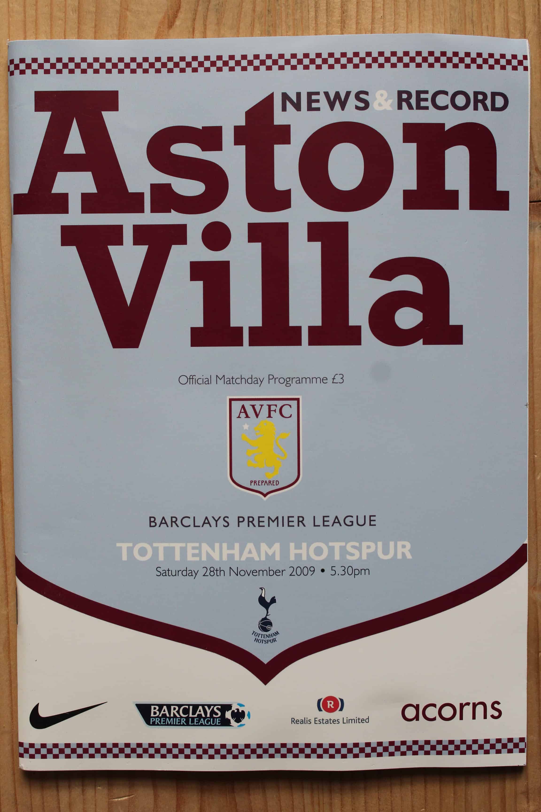 Aston Villa FC v Tottenham Hotspur FC