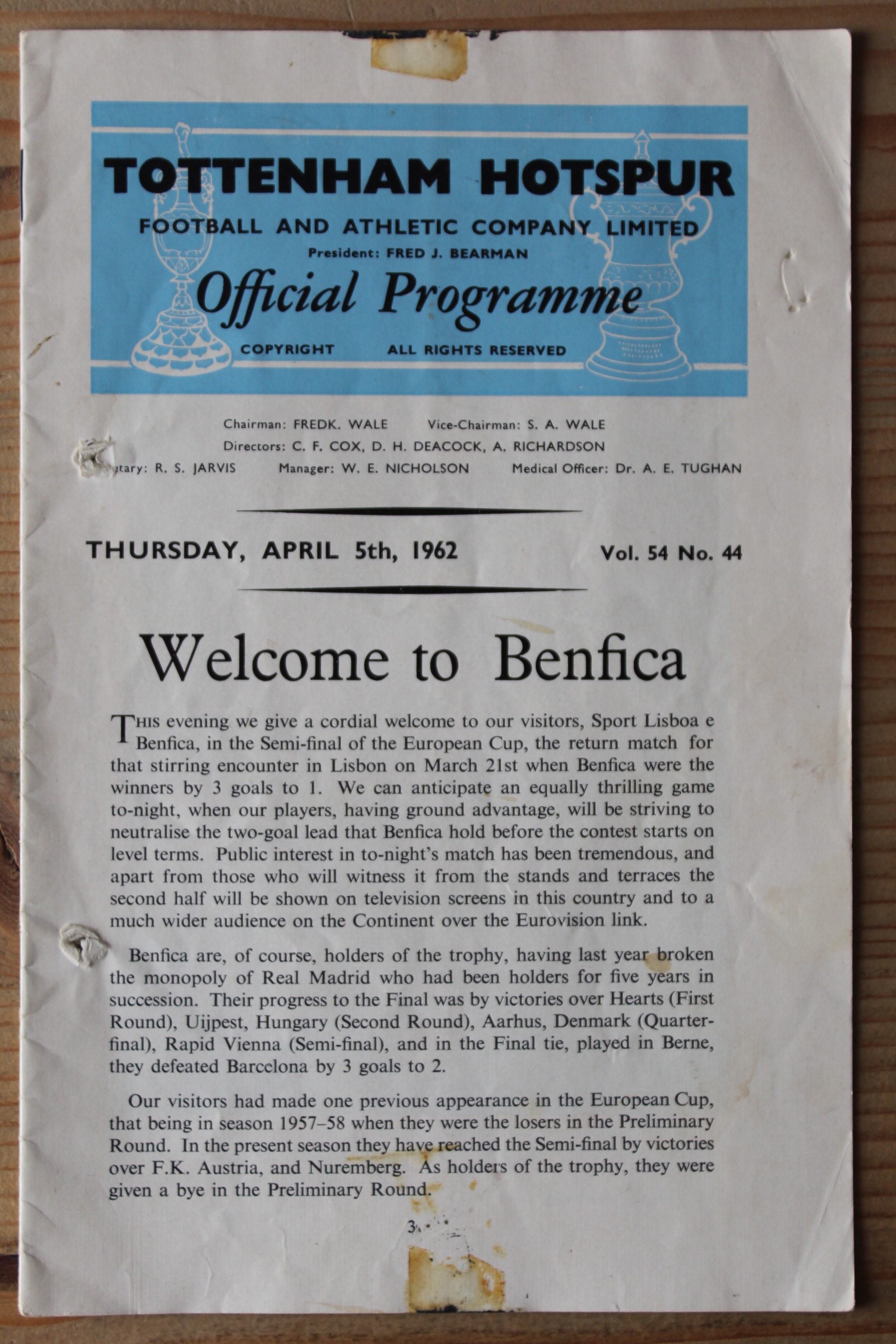Tottenham Hotspur FC v SL Benfica