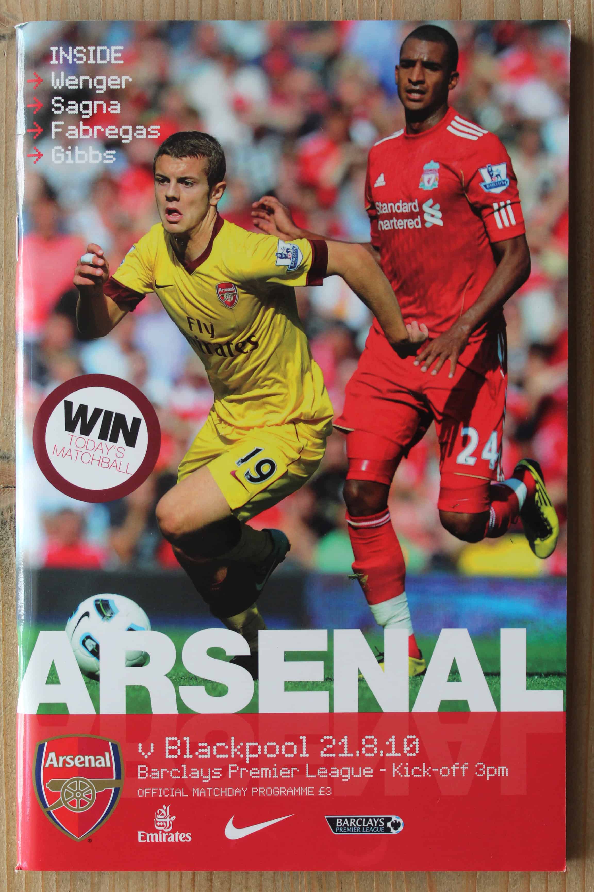 Arsenal FC v Blackpool FC