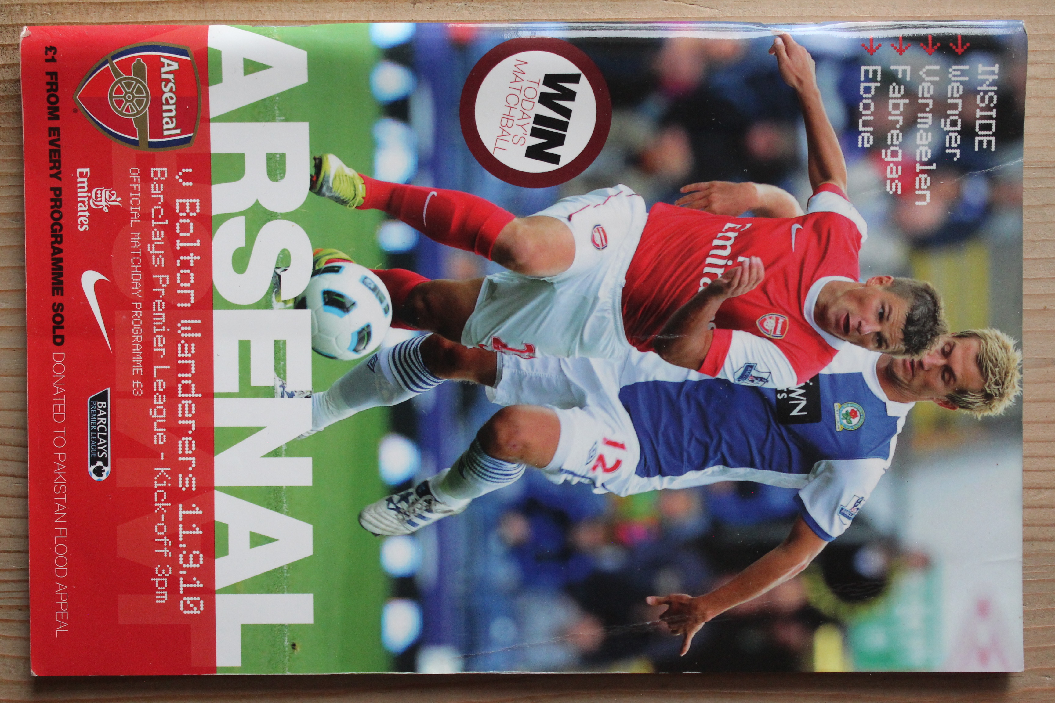 Arsenal FC v Bolton Wanderers FC