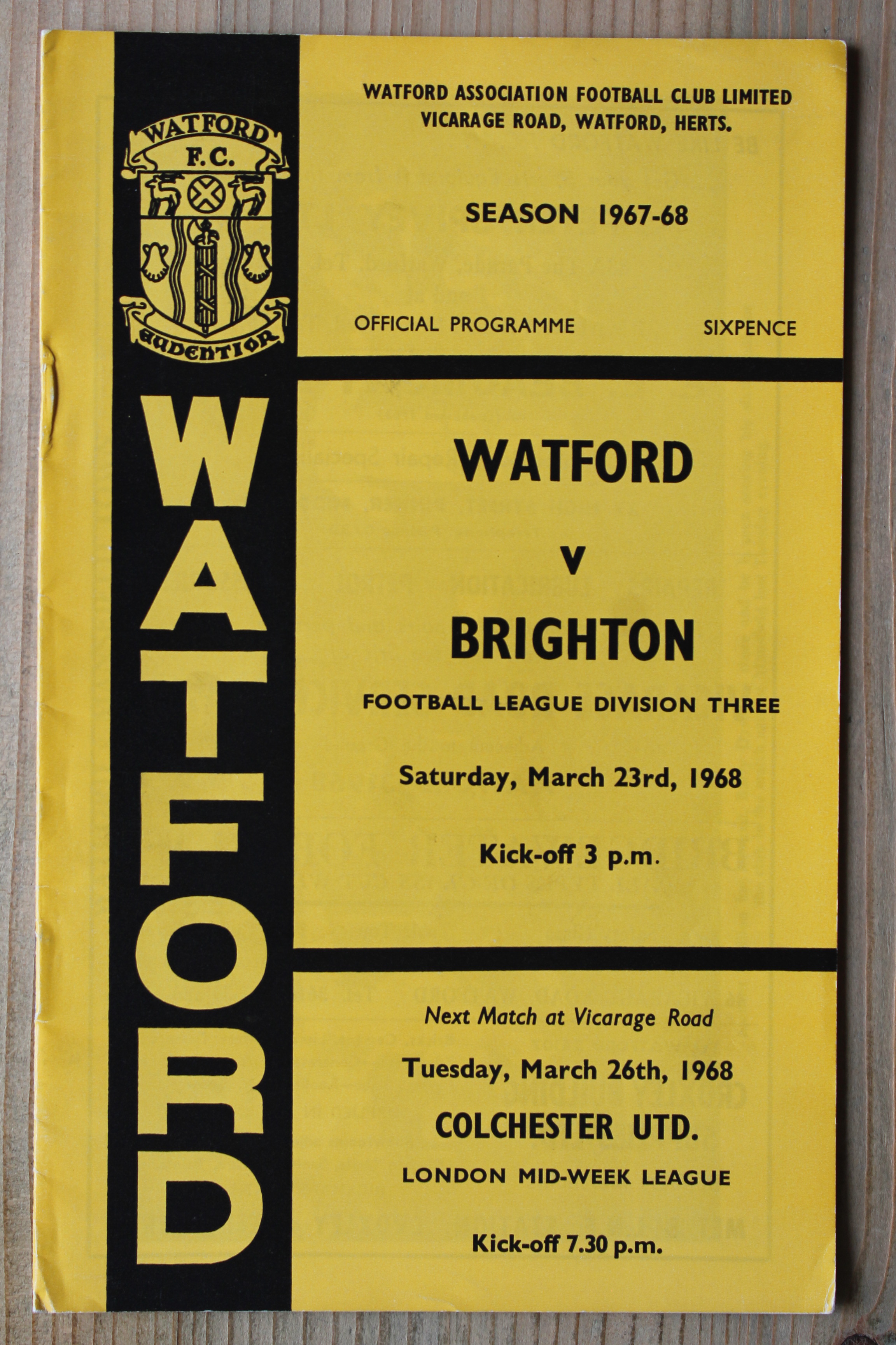 Watford FC v Brighton & Hove Albion FC