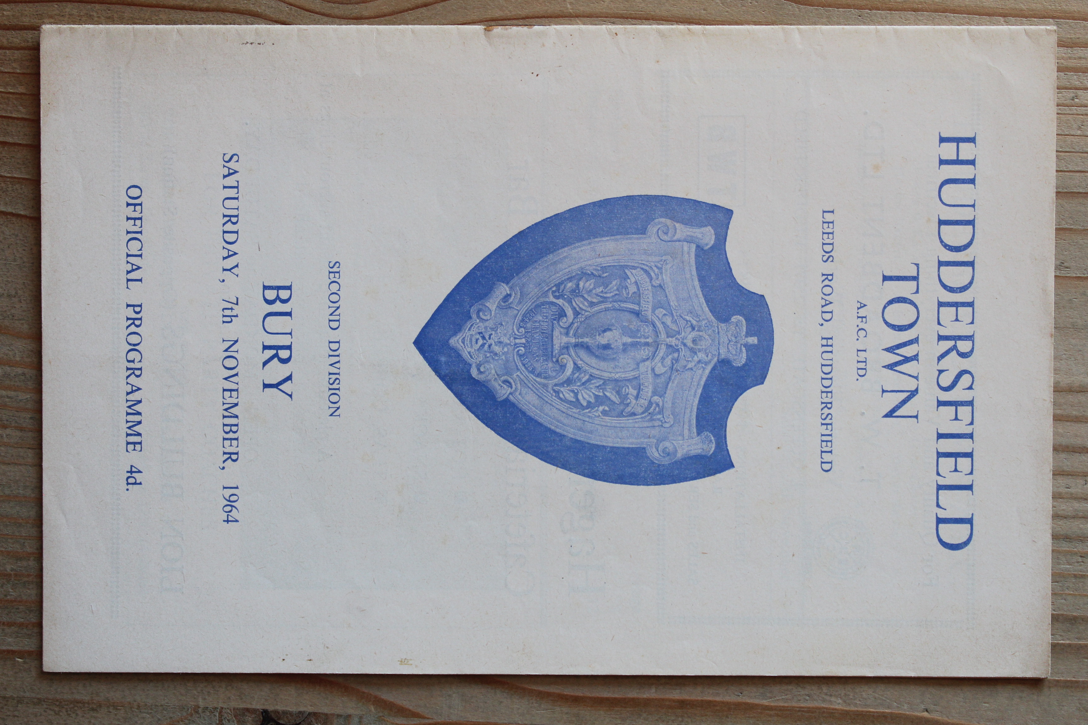 Huddersfield Town FC v Bury FC