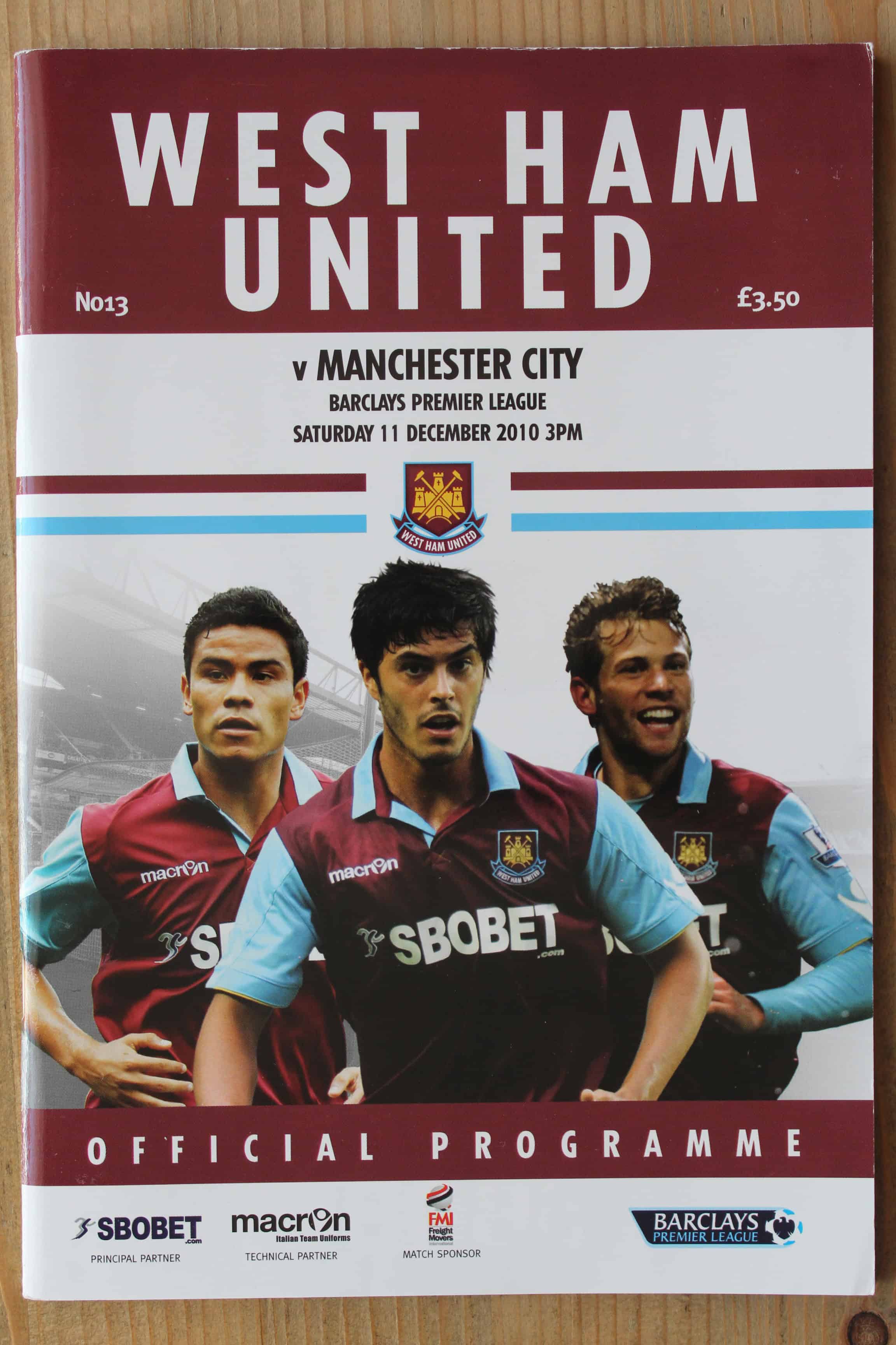 West Ham United FC v Manchester City FC