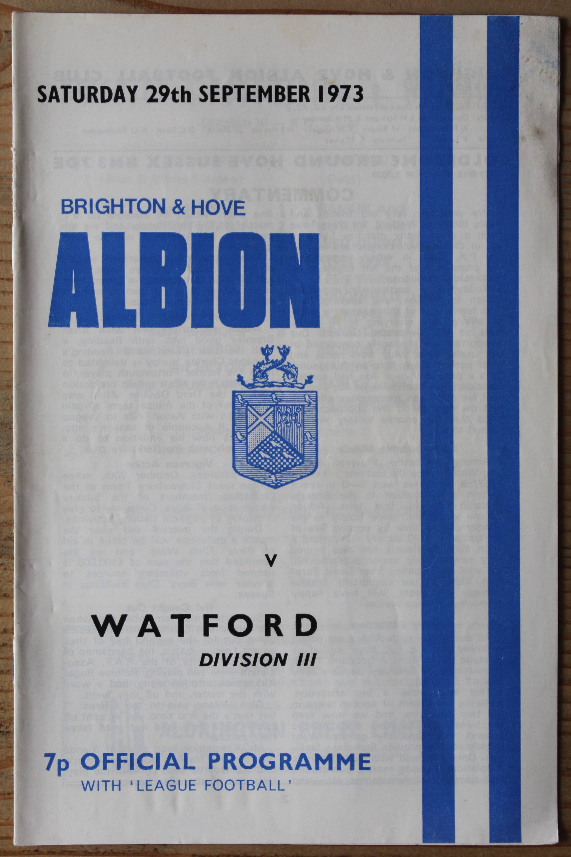 Brighton & Hove Albion FC v Watford FC