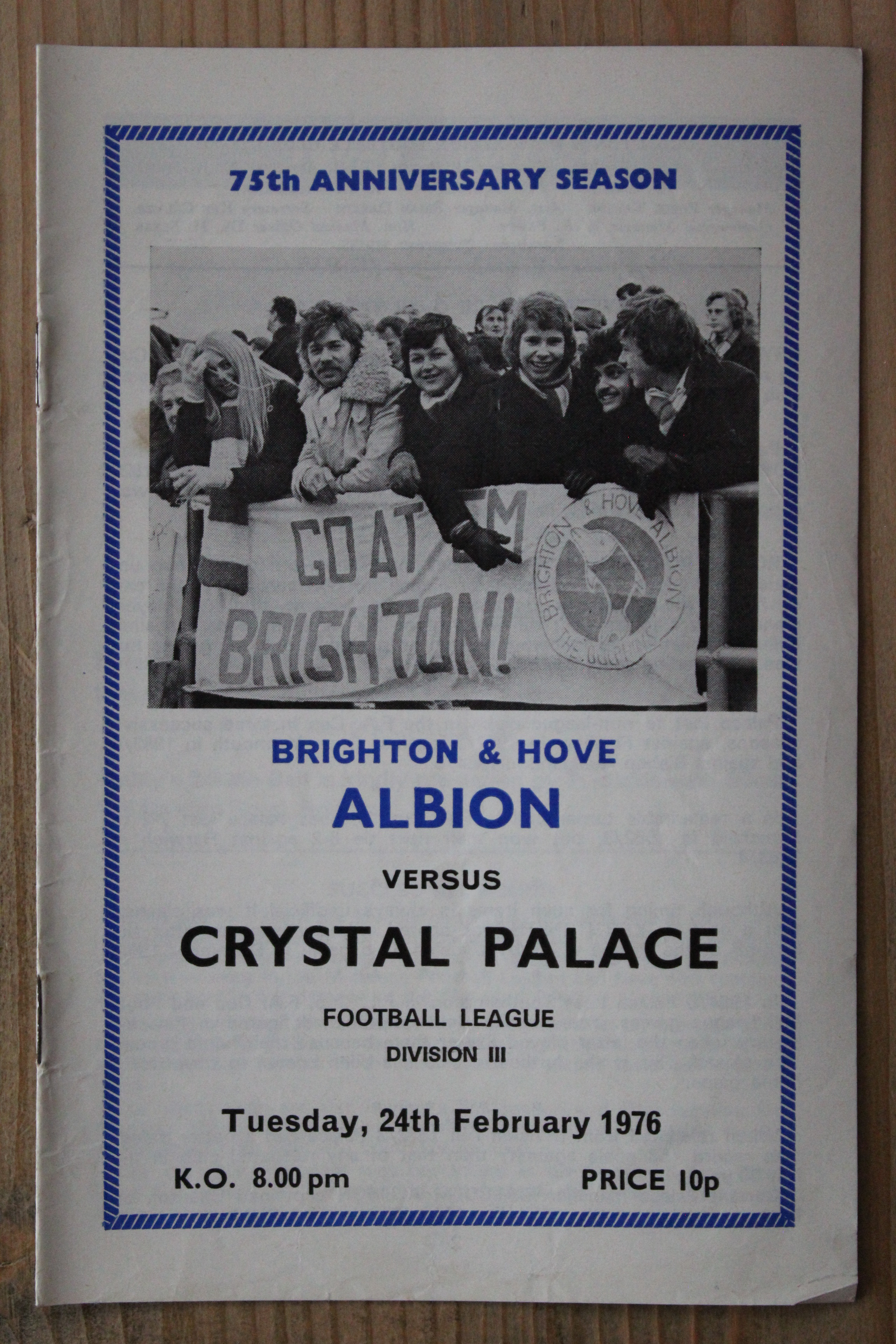 Brighton & Hove Albion FC v Crystal Palace FC