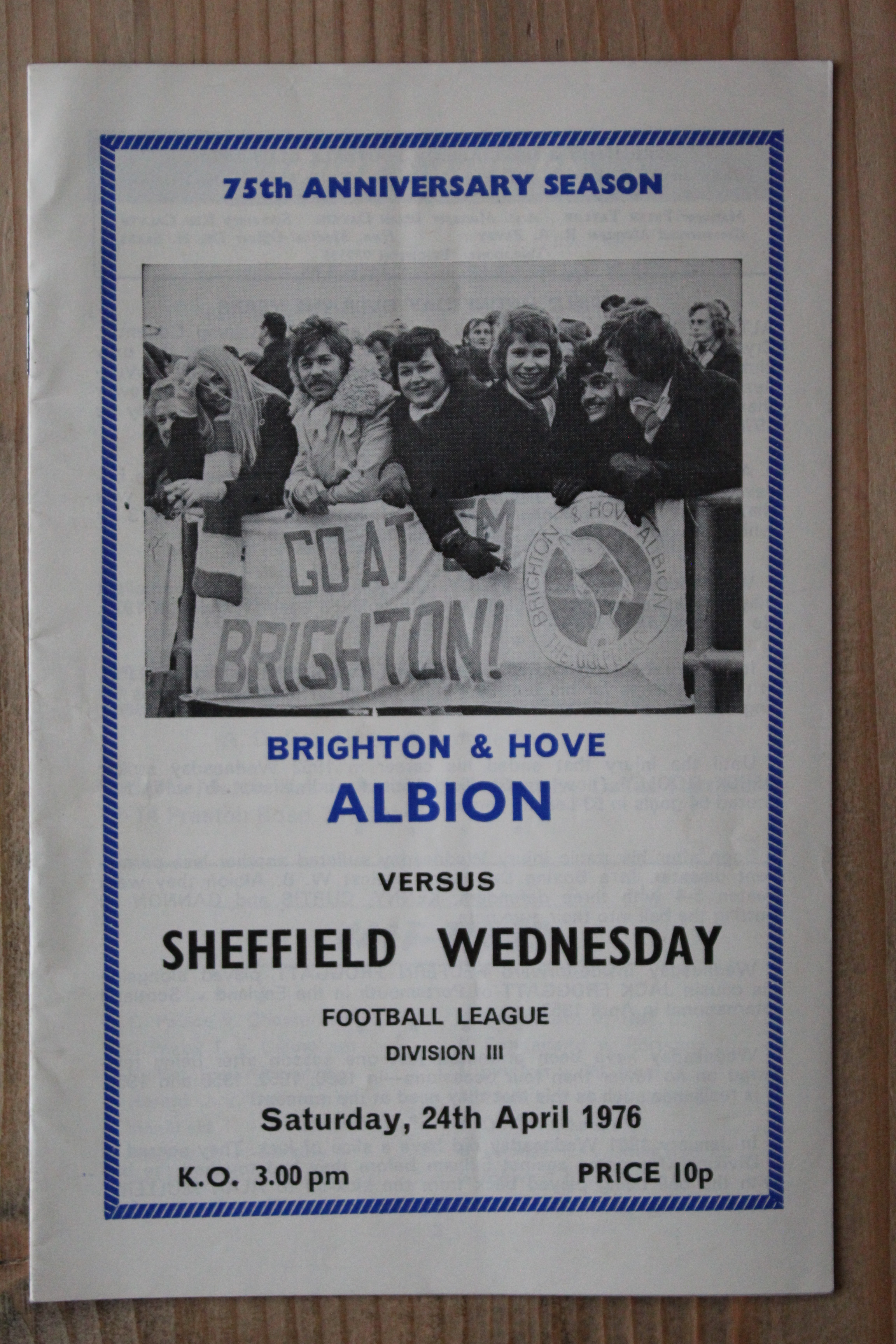 Brighton & Hove Albion FC v Sheffield Wednesday FC 