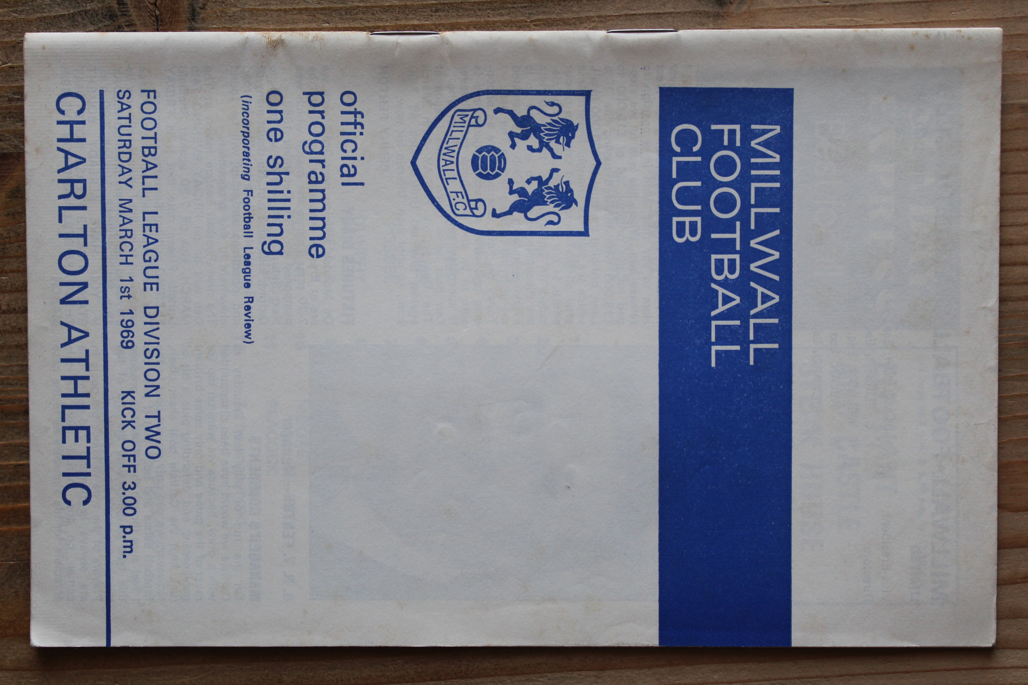 Millwall FC v Charlton Athletic FC