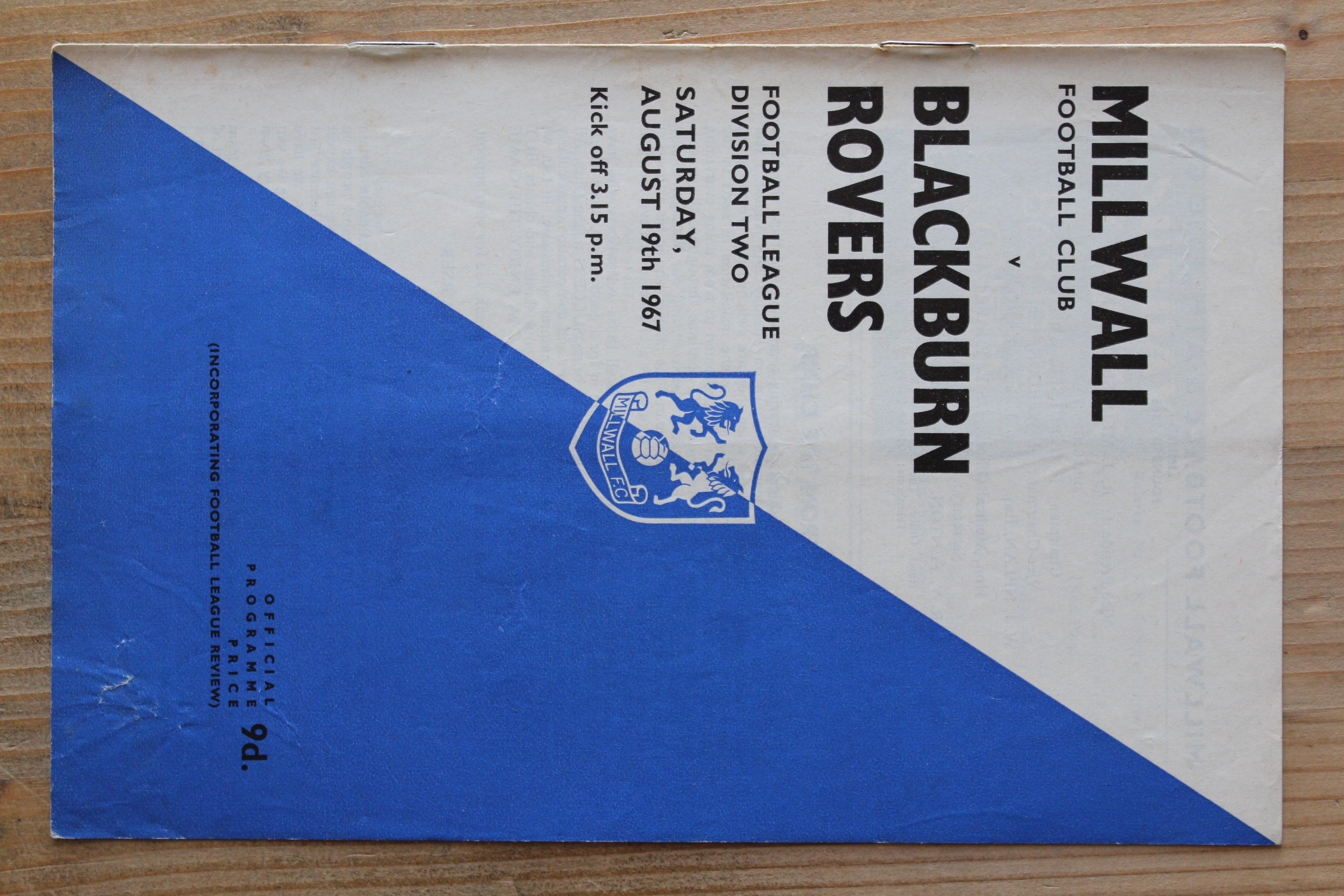 Millwall FC v Blackburn Rovers FC