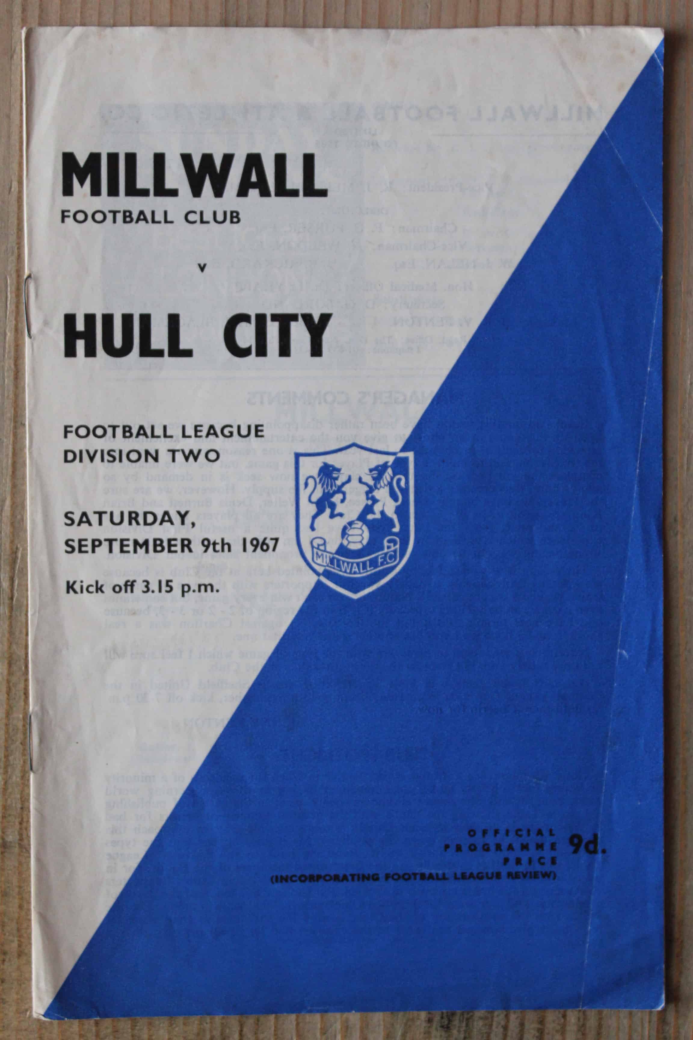 Millwall FC v Hull City FC