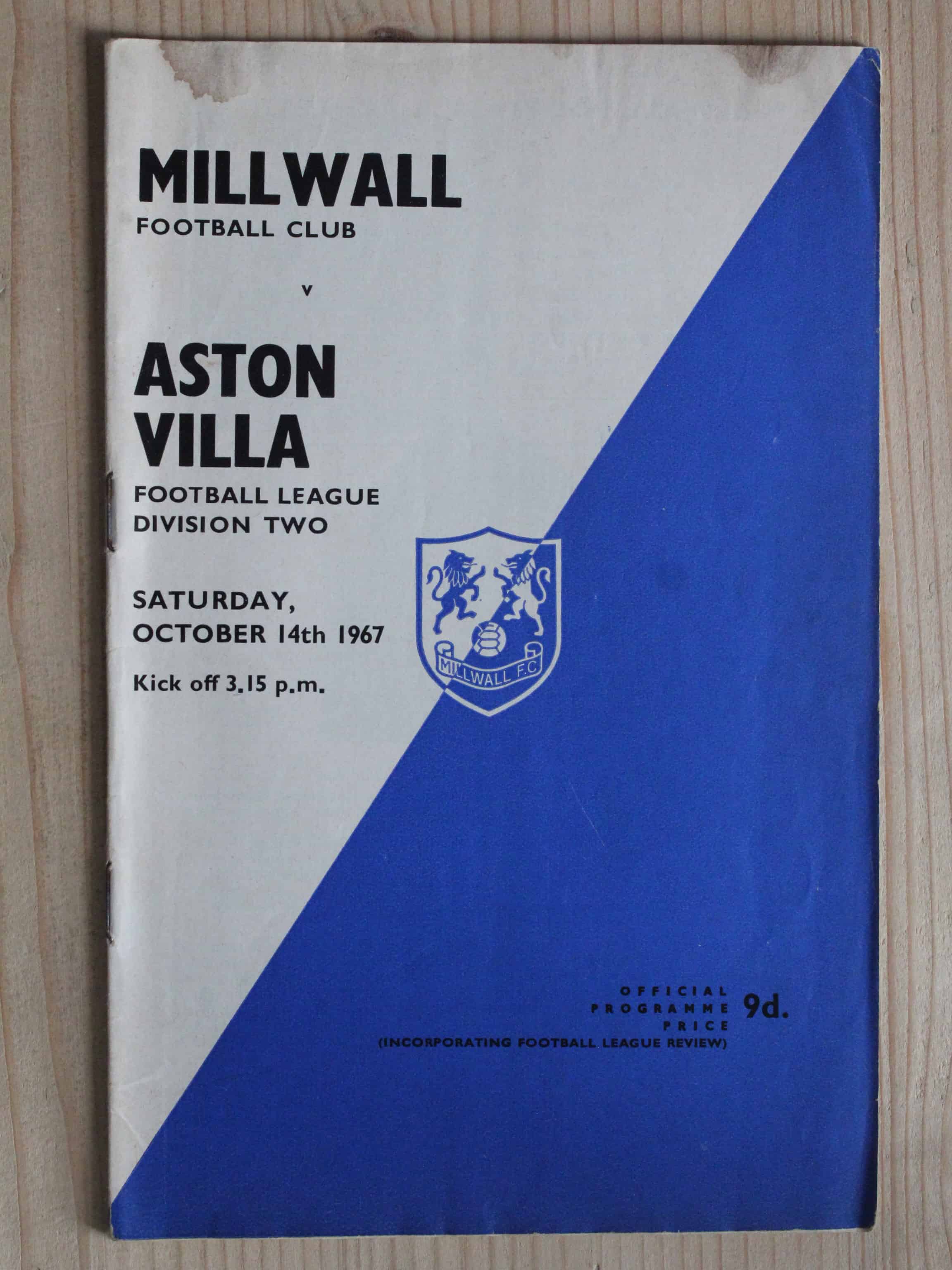 Millwall FC v Aston Villa FC