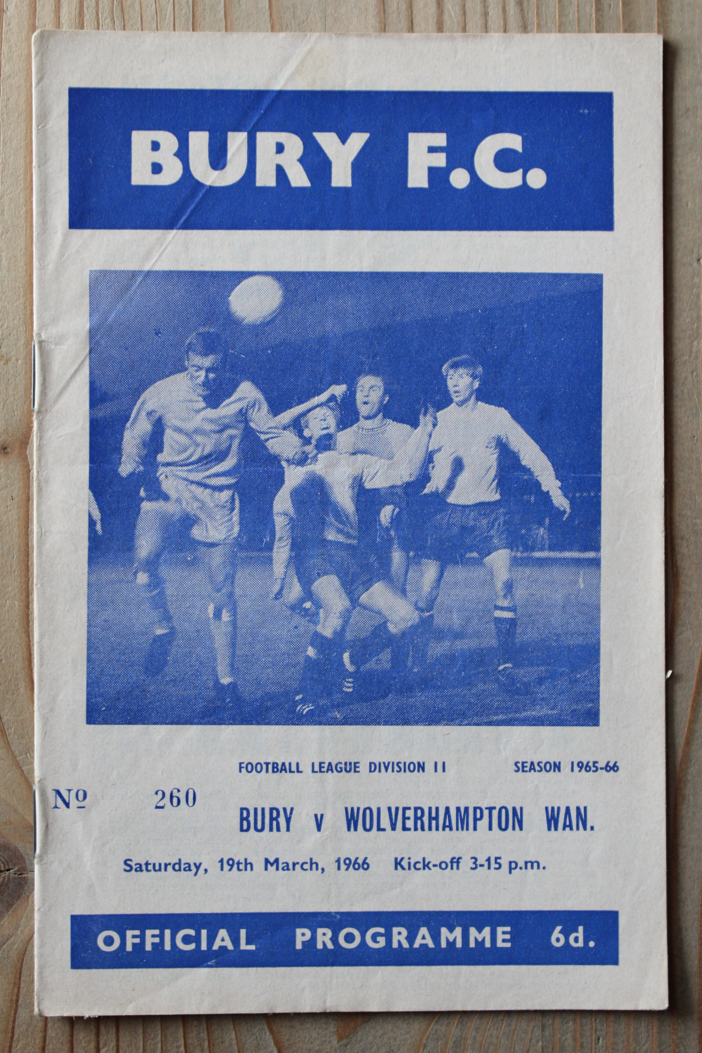 Bury FC v Wolverhampton Wanderers FC