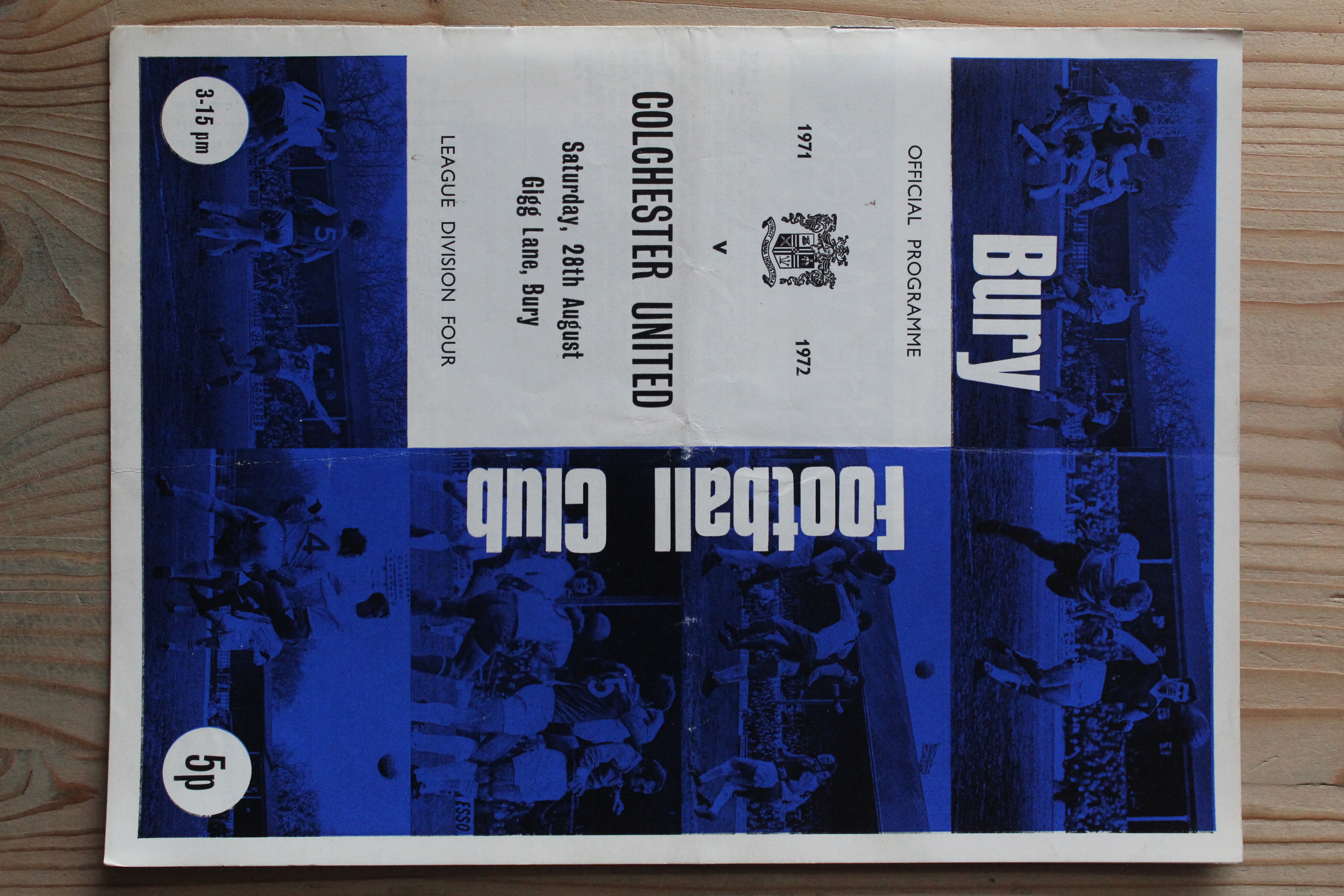 Bury FC v Colchester United FC