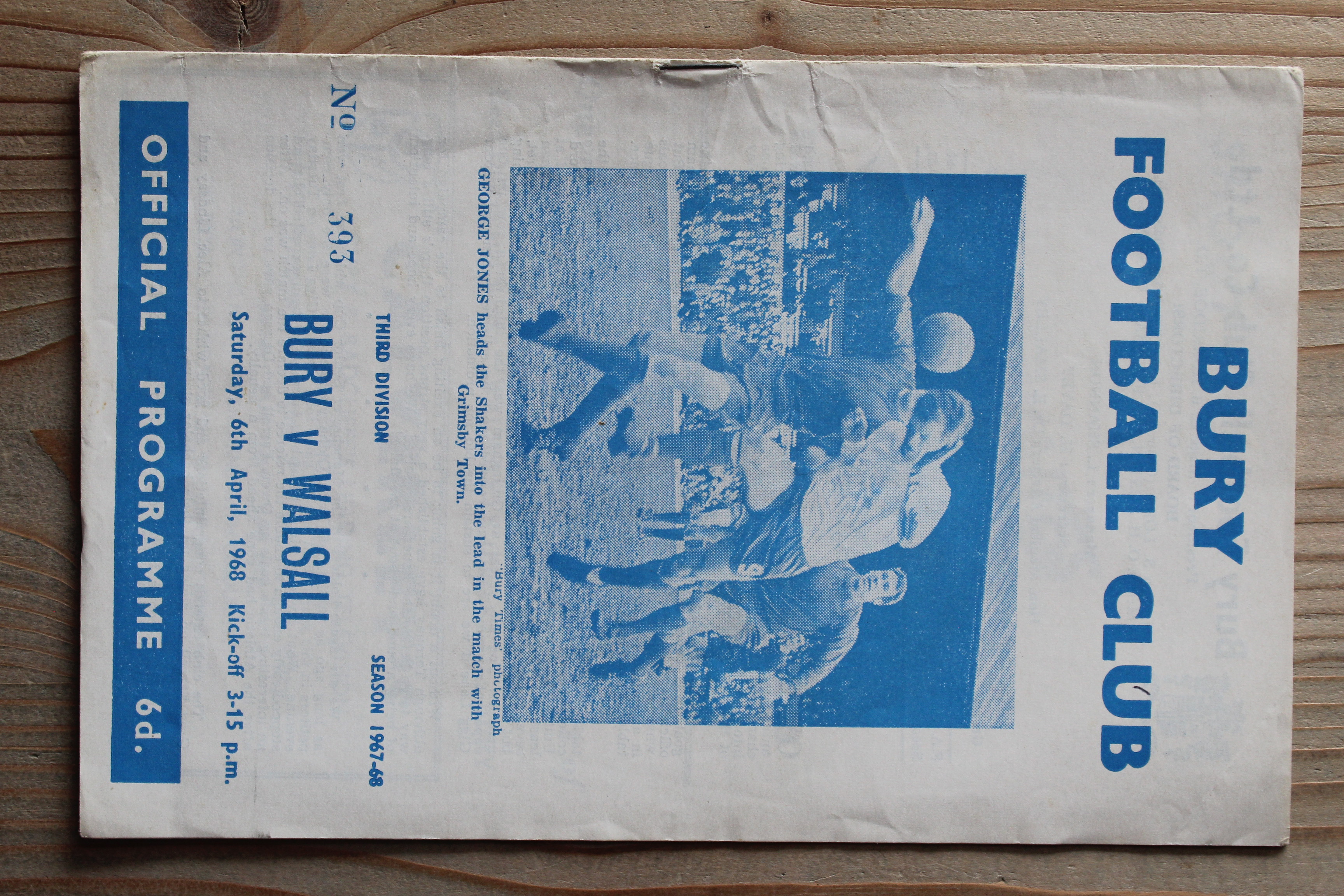 Bury FC v Walsall FC