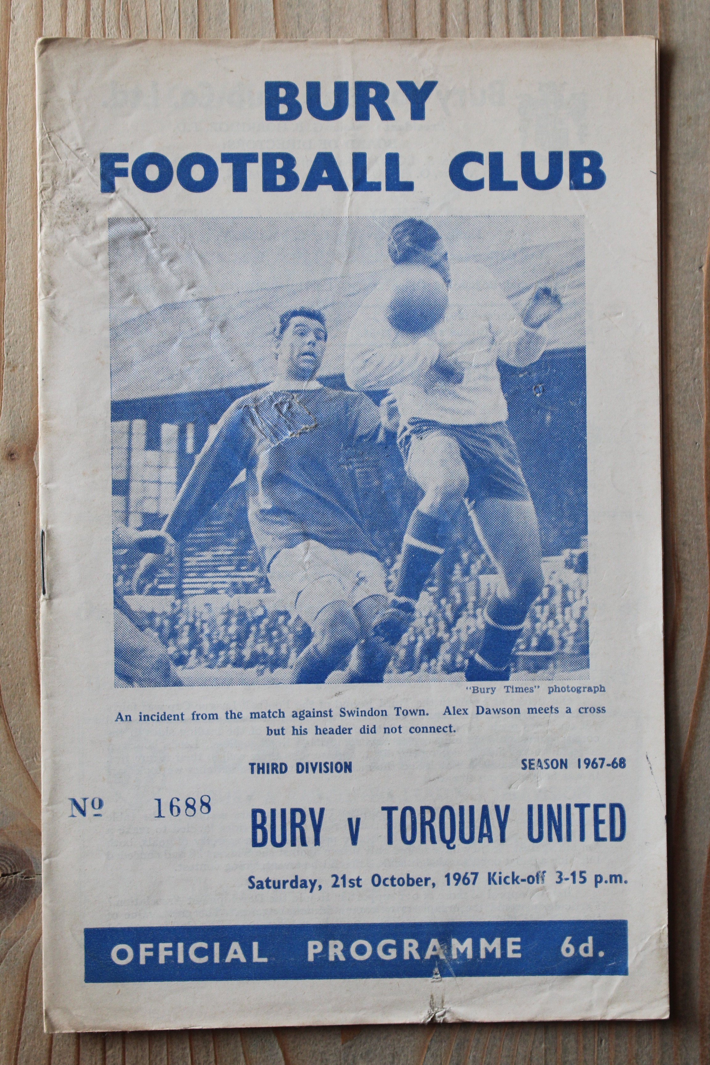 Bury FC v Torquay United FC
