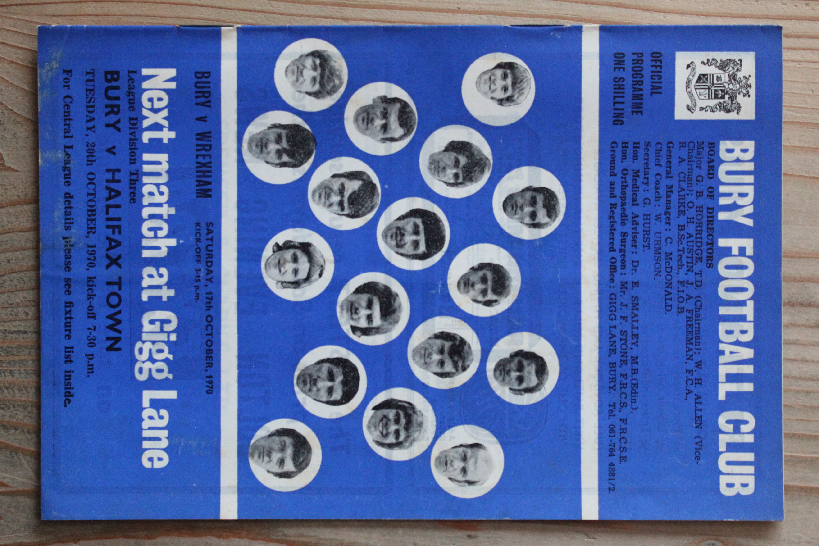 Bury FC v Wrexham FC