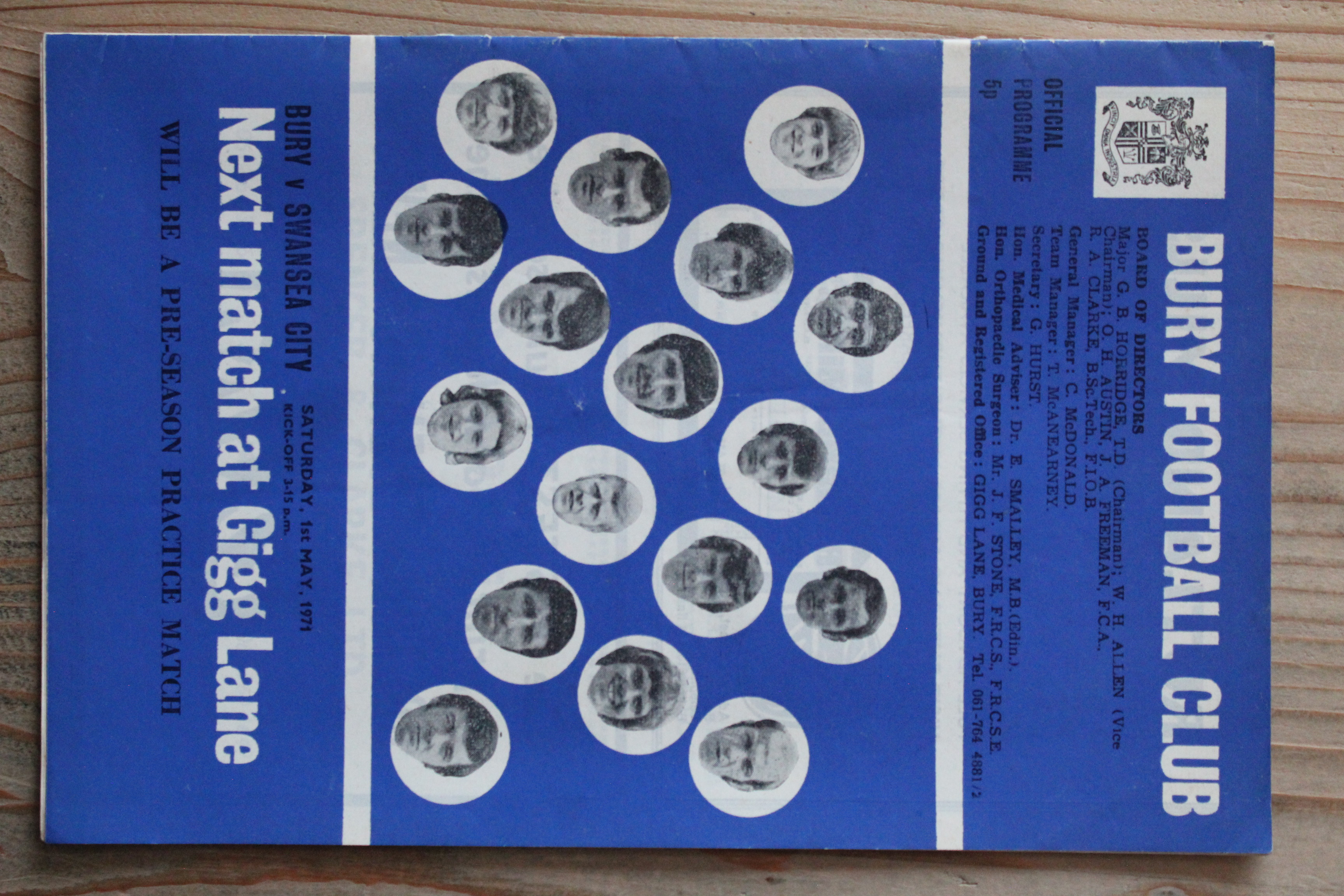 Bury FC v Swansea City FC