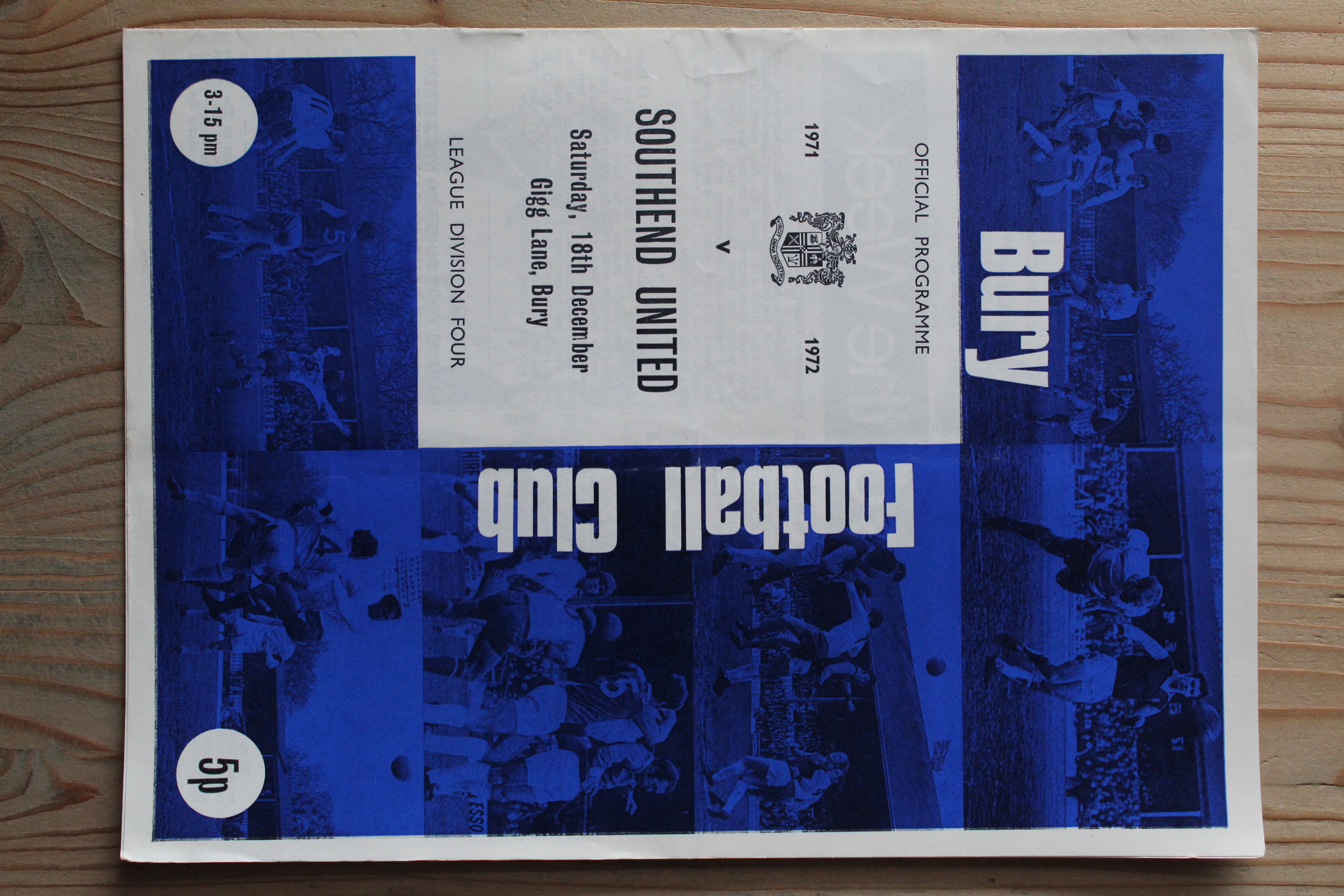 Bury FC v Southend United FC