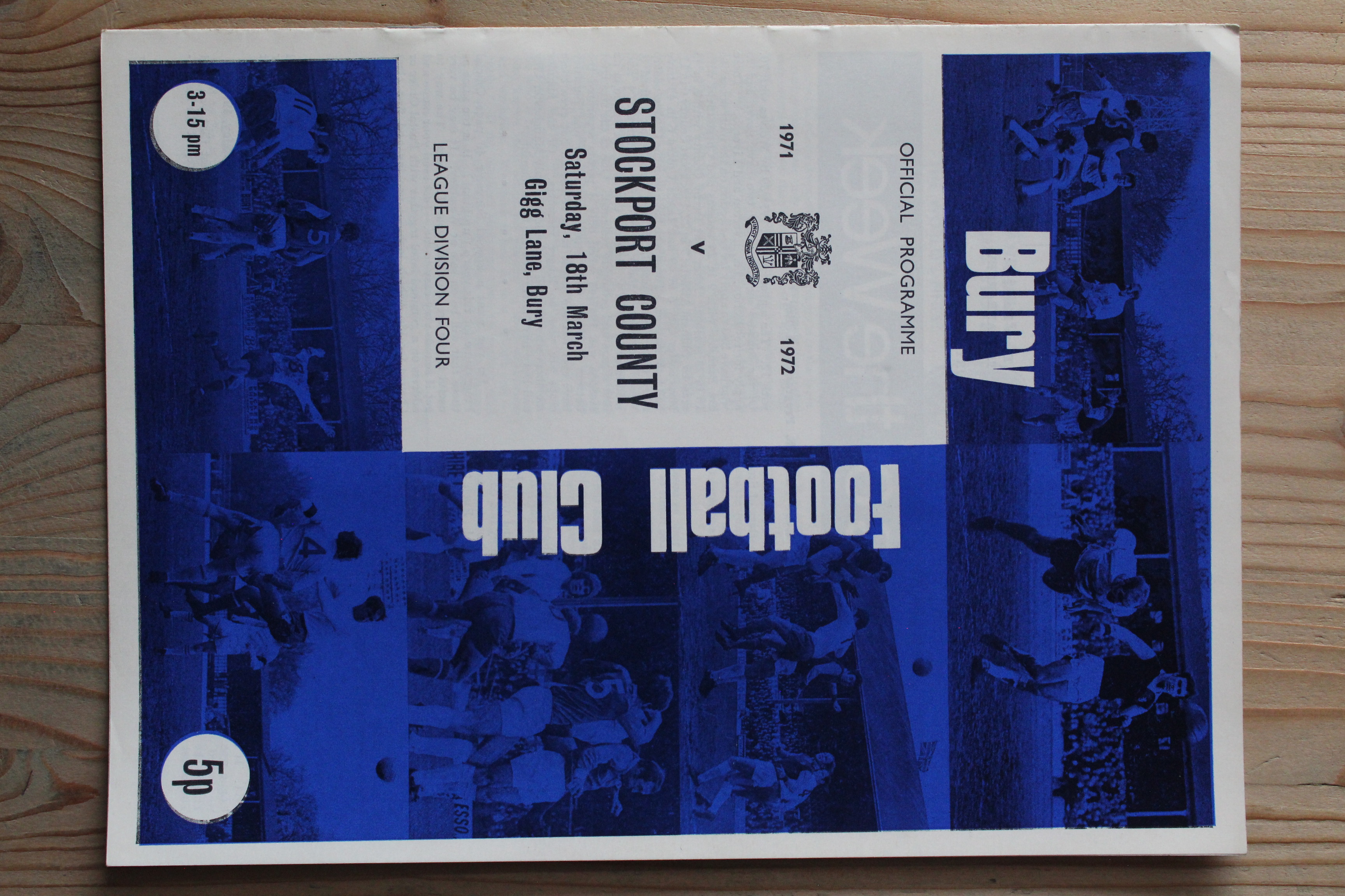 Bury FC v Stockport County FC