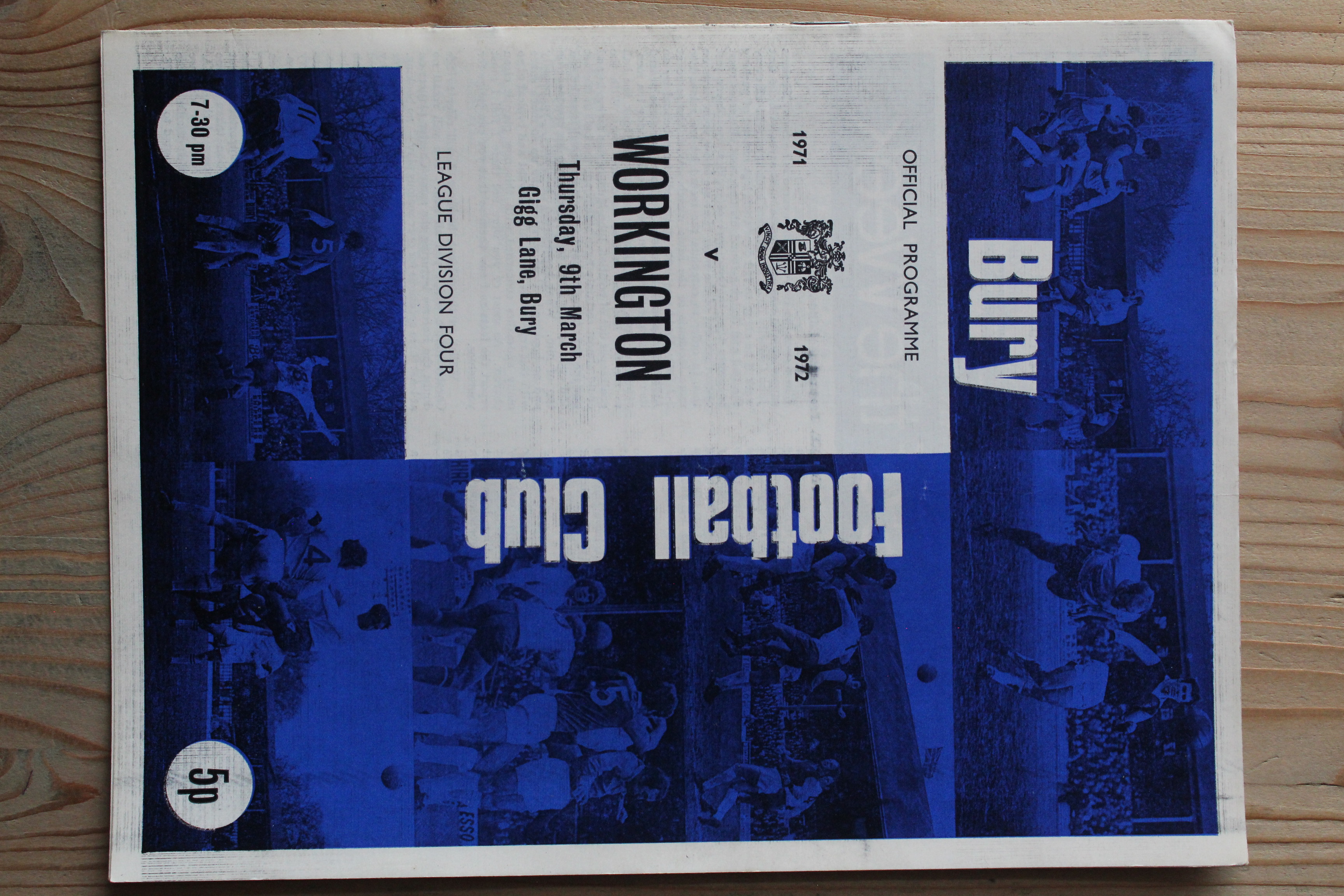 Bury FC v Workington