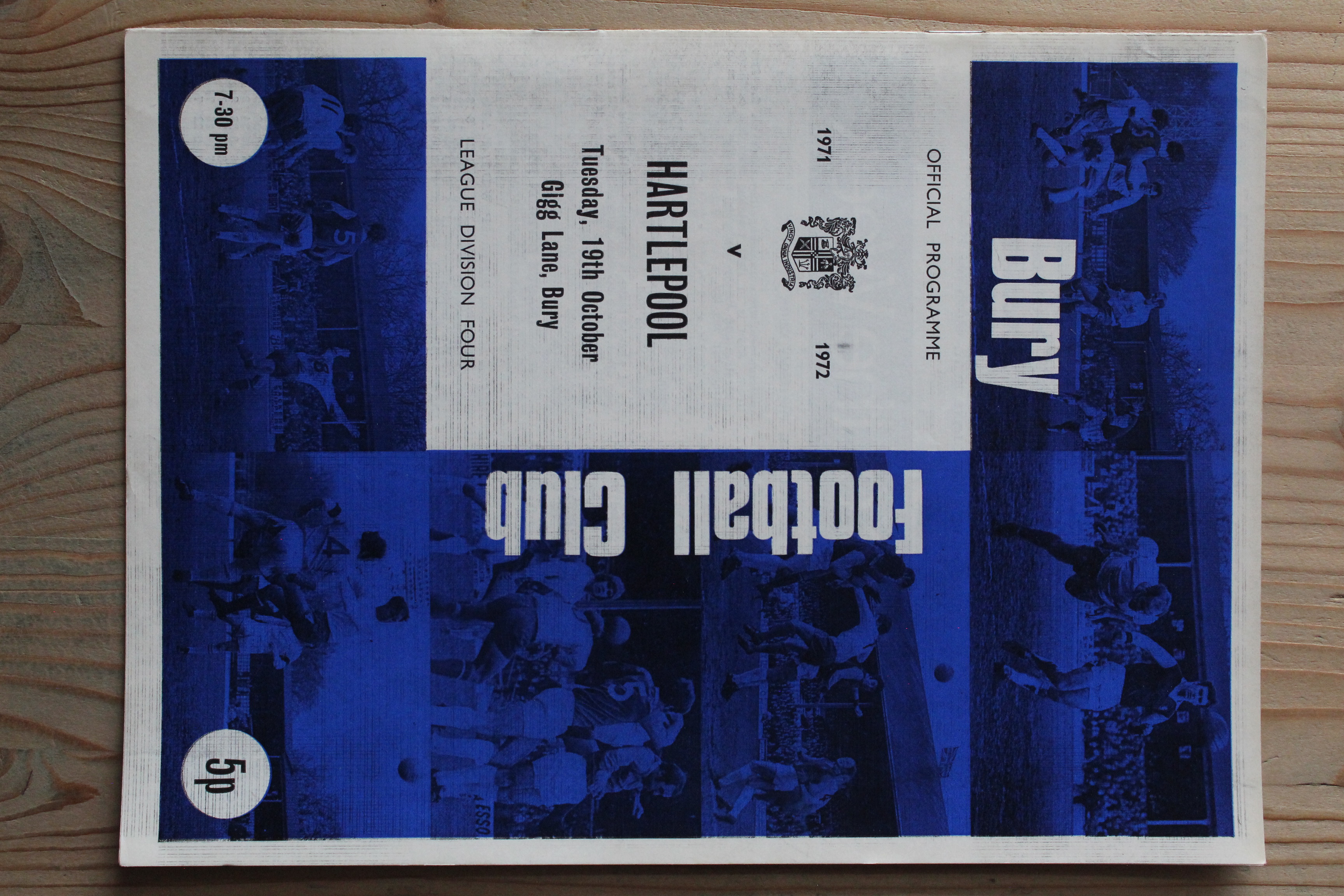 Bury FC v Hartlepool United