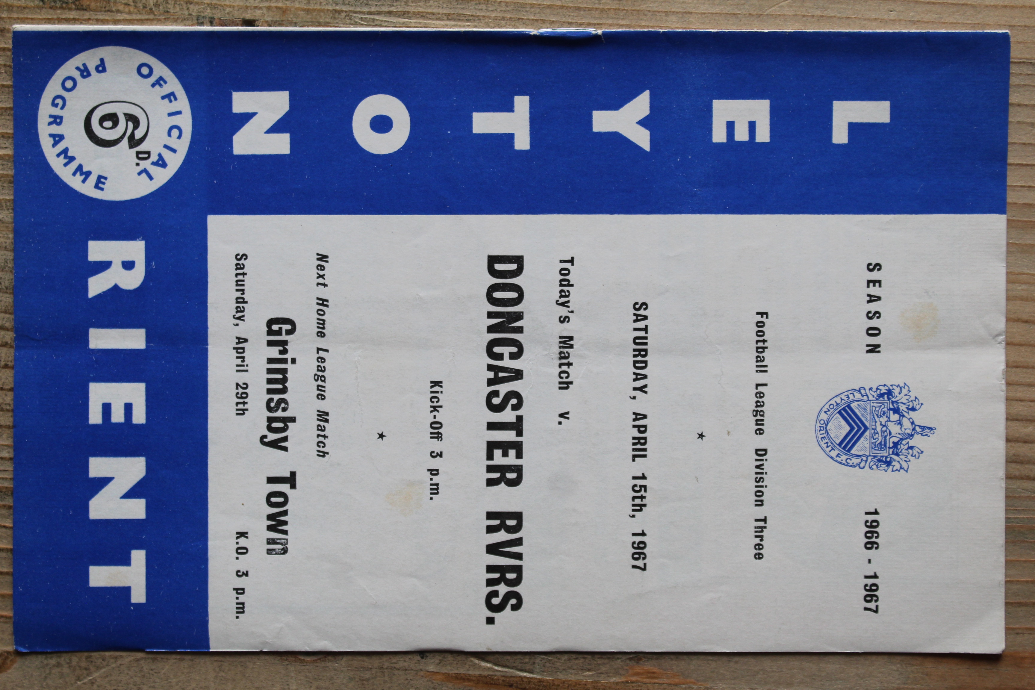 Leyton Orient FC v Doncaster Rovers FC