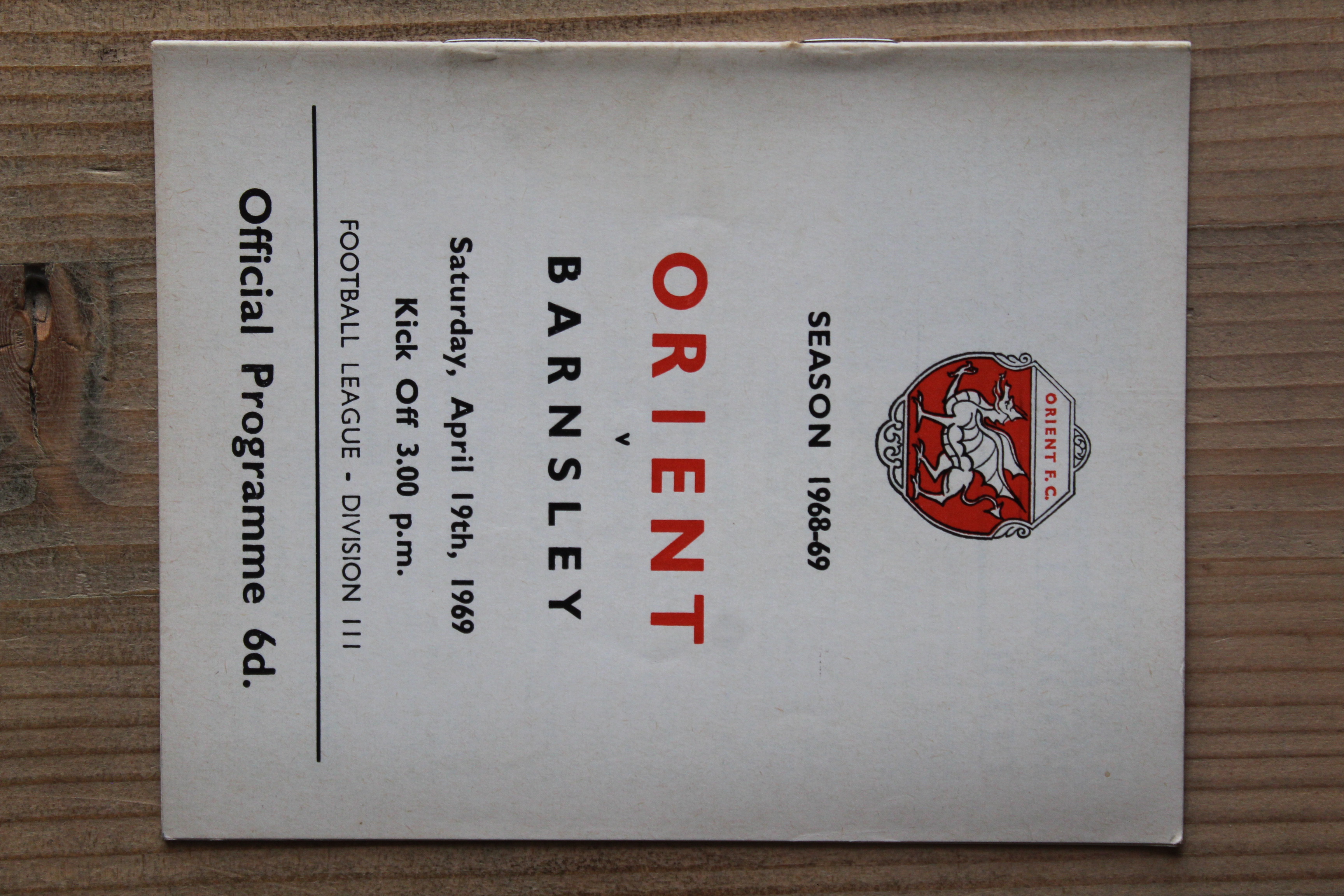Orient v Barnsley FC
