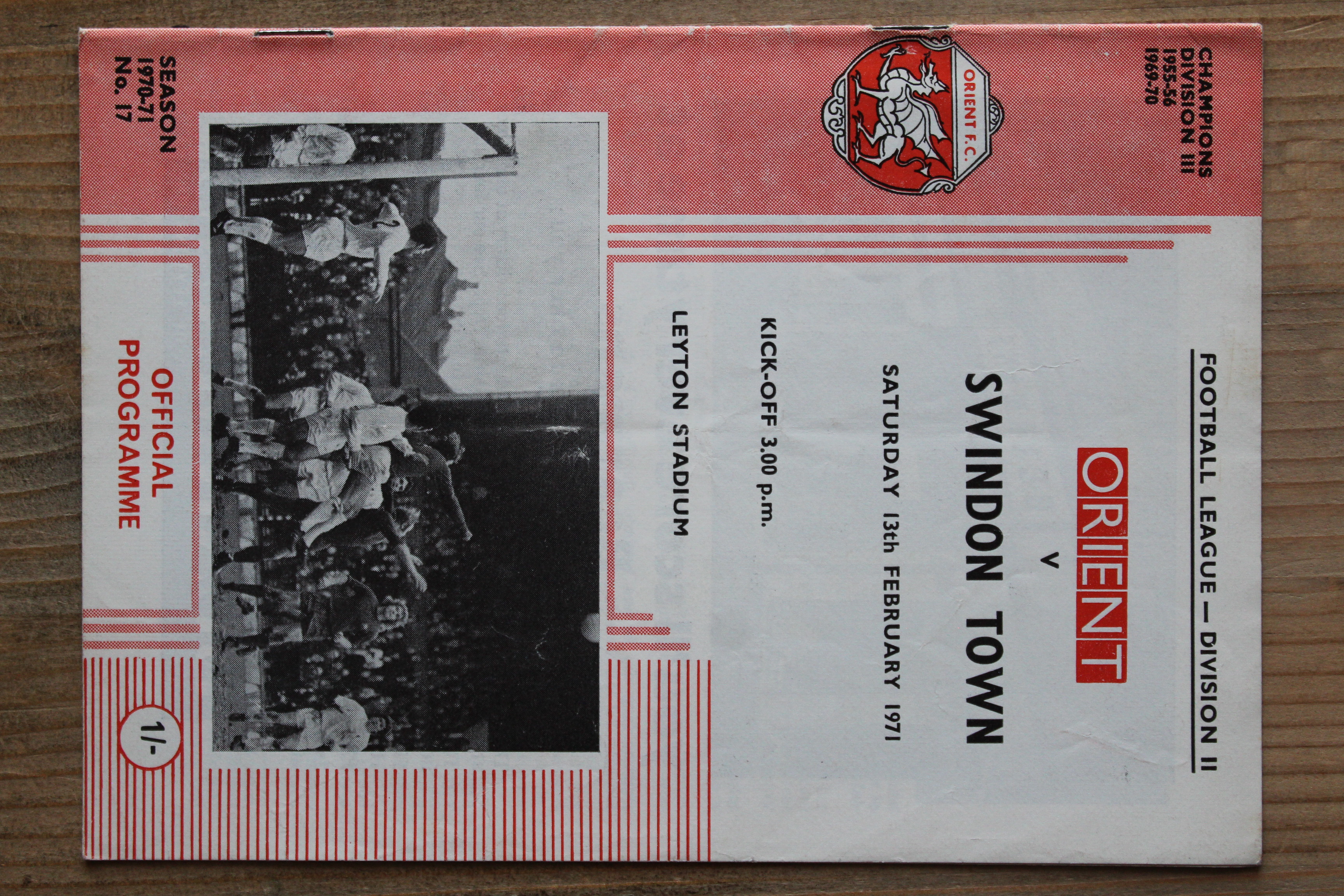 Orient v Swindon Town FC