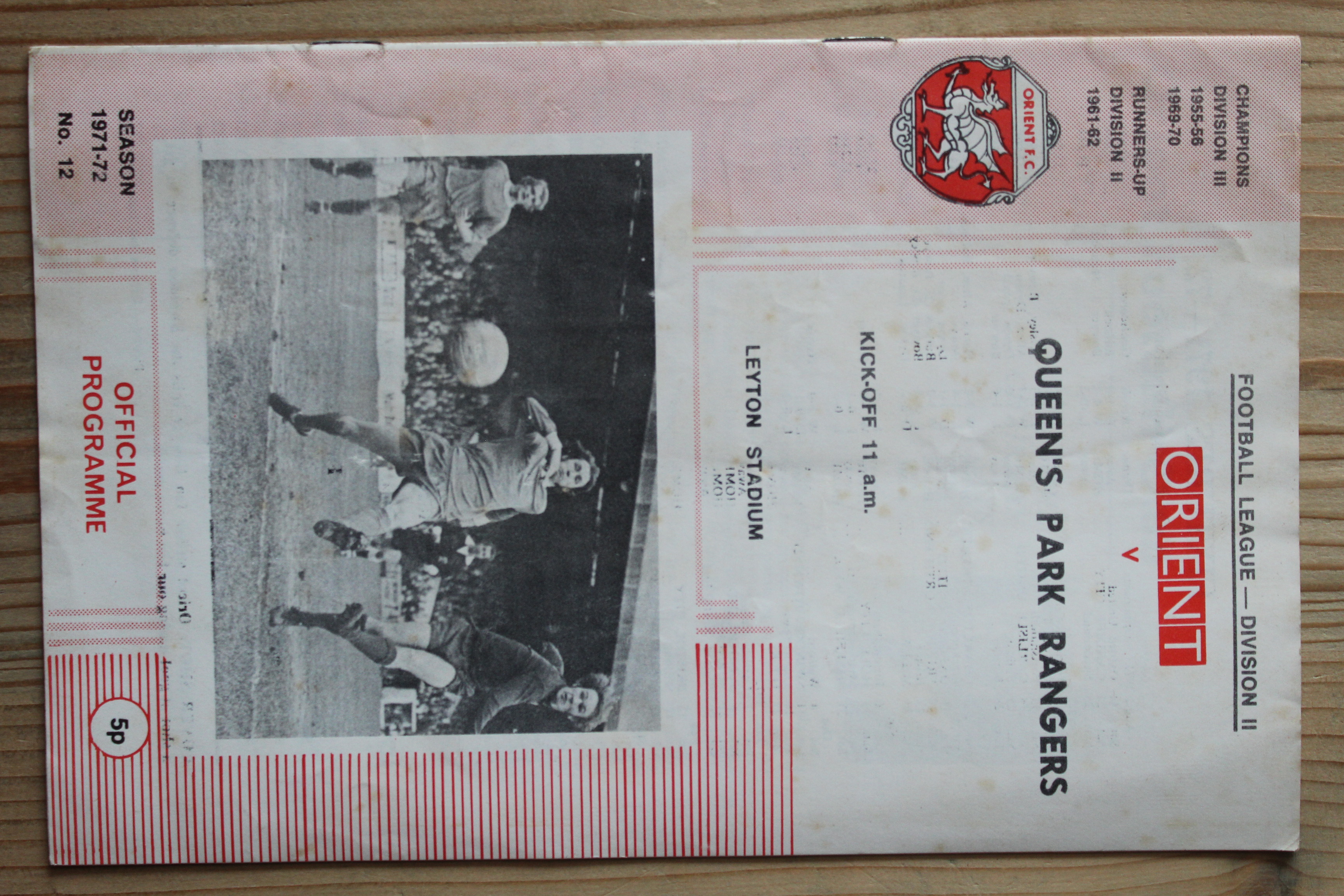 Orient v Queens Park Rangers FC