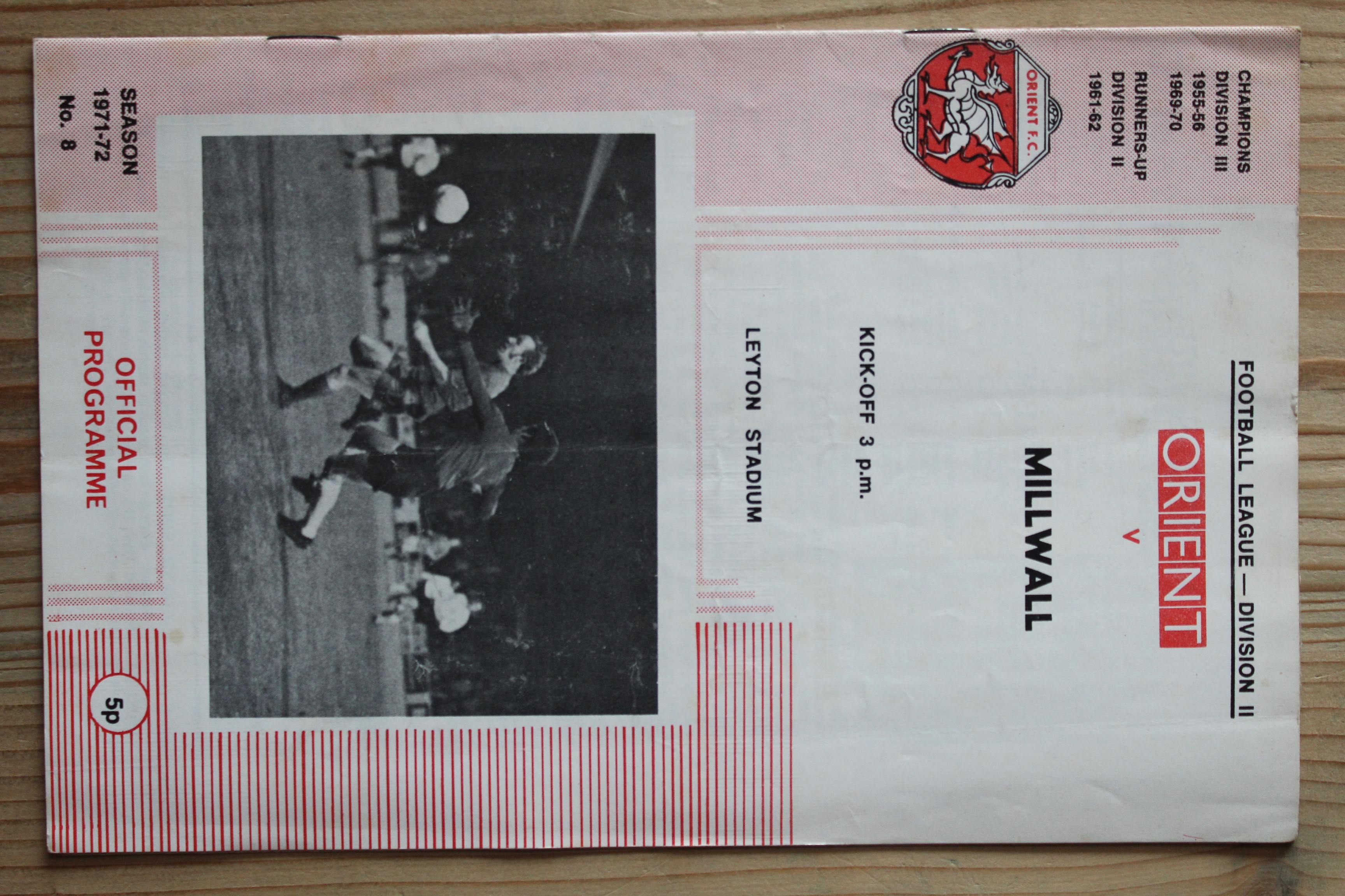 Orient v Millwall FC